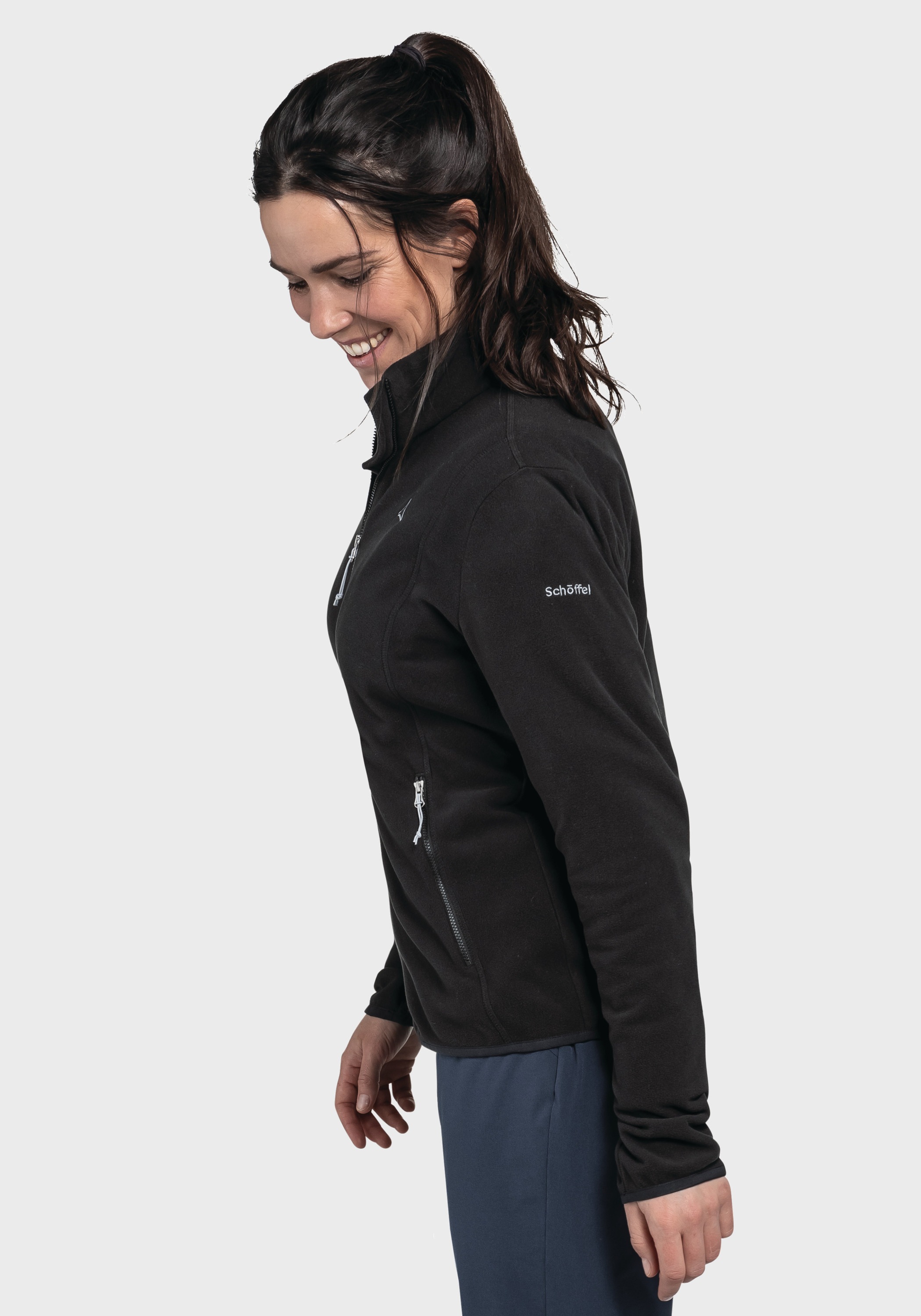 Schöffel Fleecejacke »Hiking Fleece Jk Style Ash WMS«, ohne Kapuze