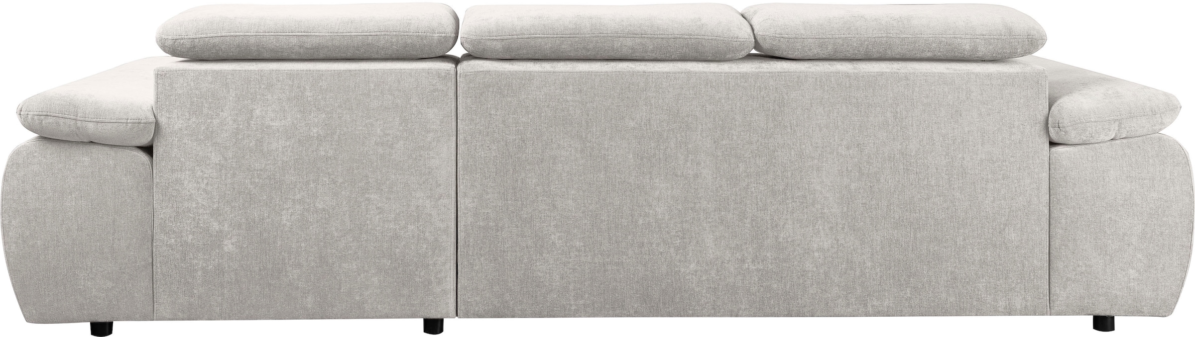WERK2 Ecksofa »Cosmo 282 cm breit, Multifunktionen, Bettfunktion« Chenille, L-Form, XXL, Schlaffunktion, Bettkasten