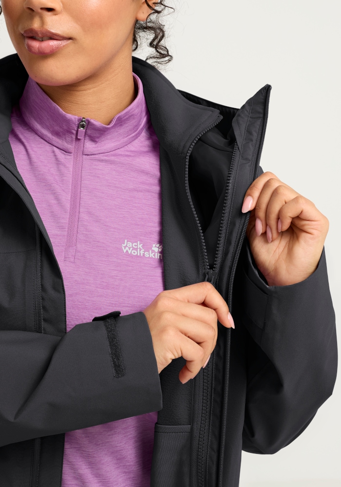 Jack Wolfskin 3-in-1-Funktionsjacke »MOONRISE 2 3IN1 JKT W« 3-in-1-Funktionsjacke, für Wandern und andere Outdoor-Aktivitäten