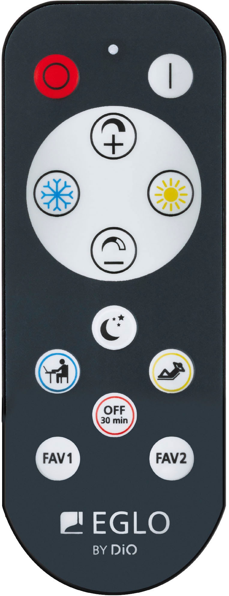 EGLO Deckenleuchte »SIBERIA« LED-Modul 1 Stk. warmweiß - kaltweiß Deckenleuchte in schwarz aus Stahl - 15,5W - warmweiß - kaltweiß