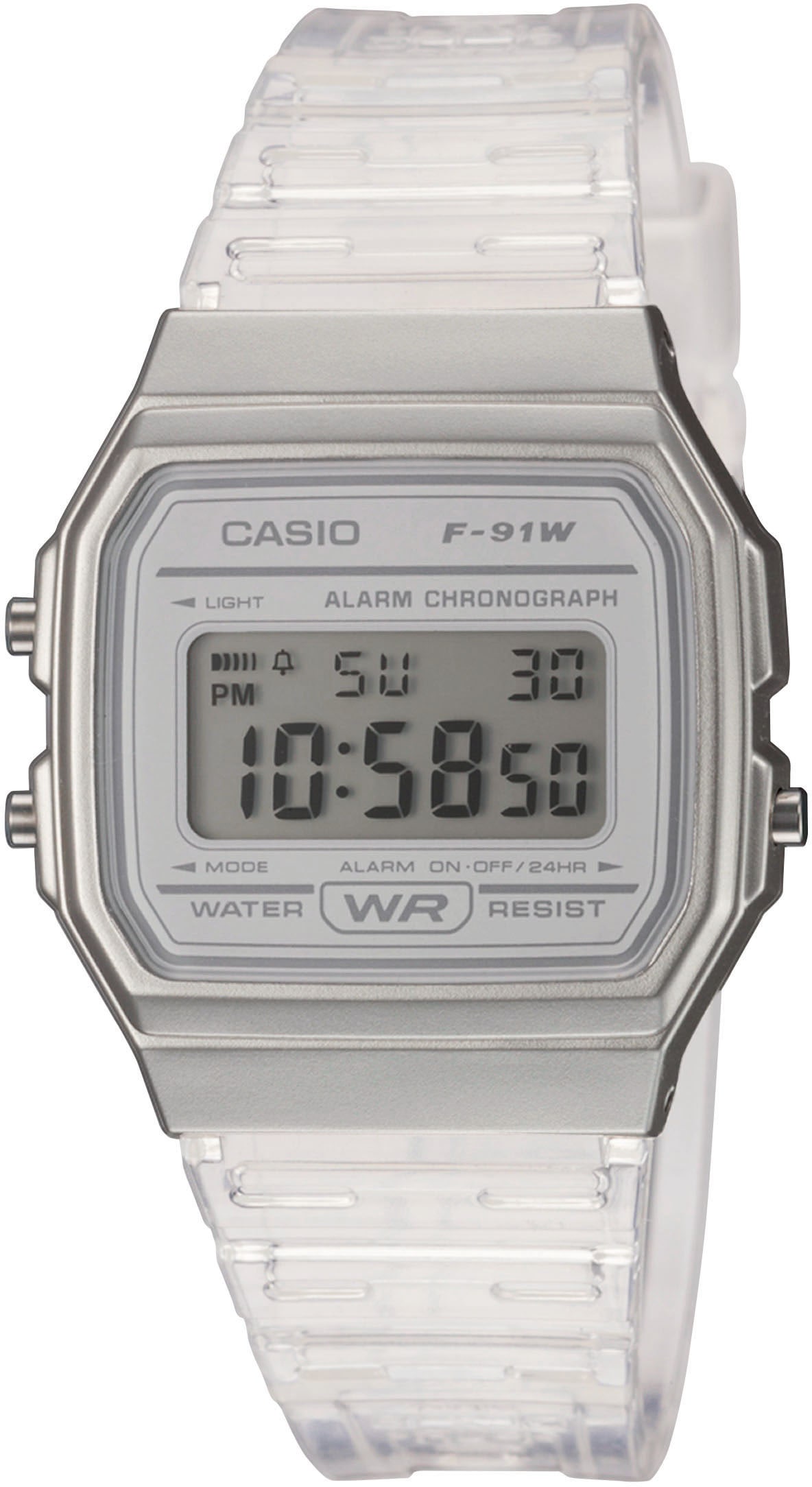 Casio Collection Chronograph »F-91WS-7EF«, Quarzuhr, Armbanduhr, Herren, Damen, digital, Stoppfunktion