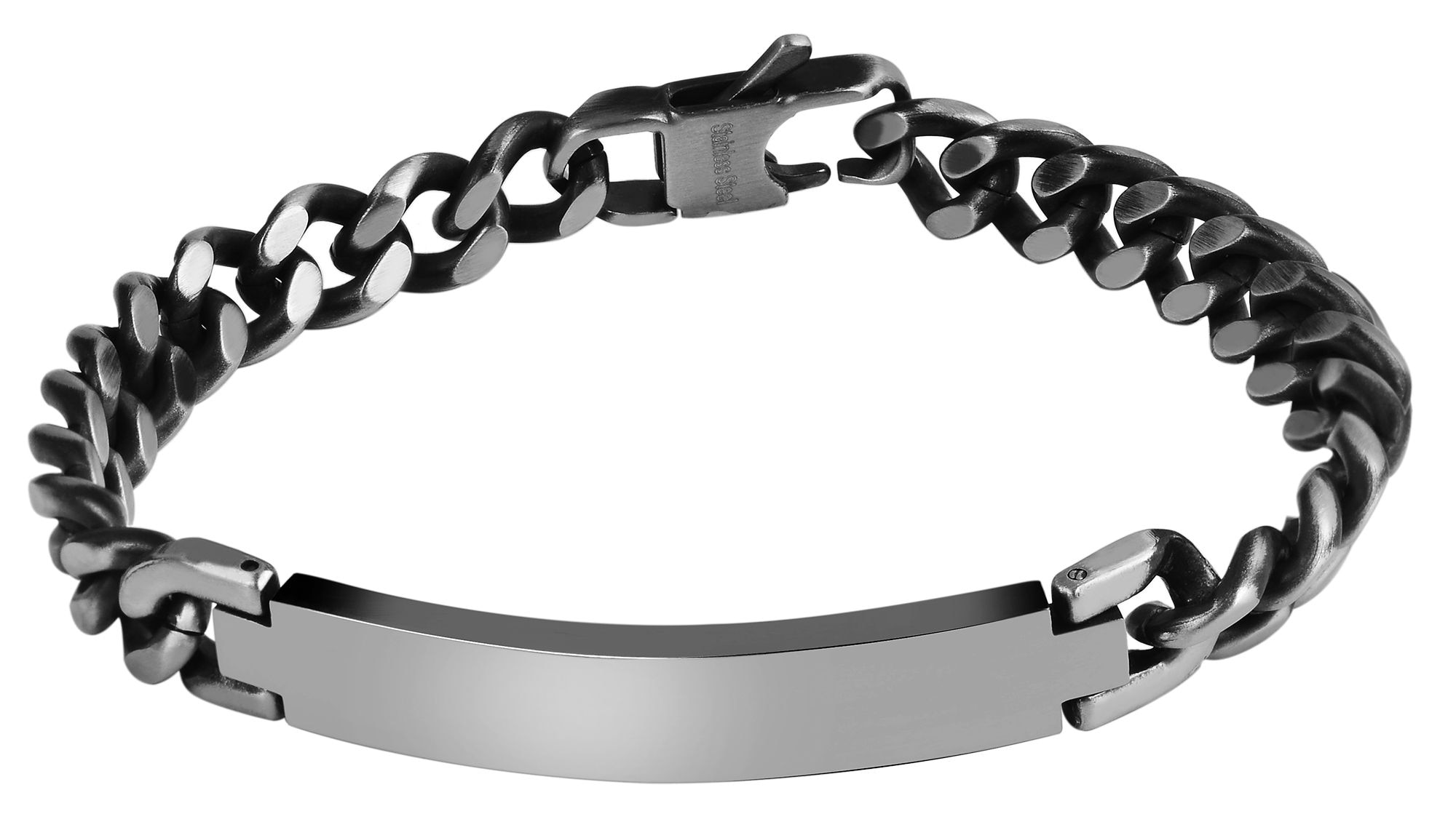 Adelia´s Panzerarmband »Herren Armband ¿ Panzerarmband aus Edelstahl 21,5 cm«