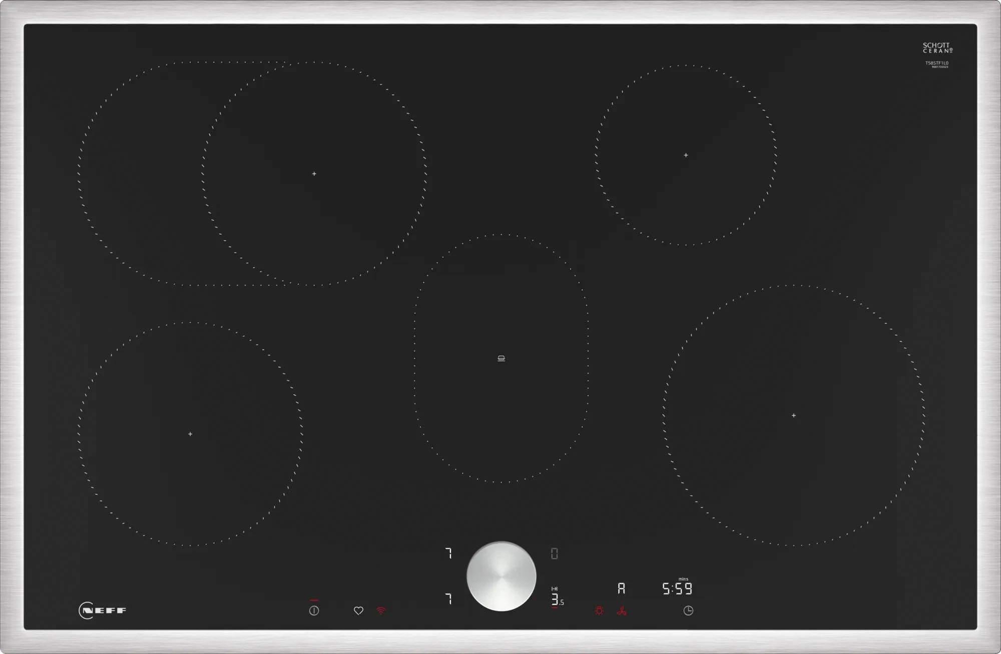 NEFF Induktions-Kochfeld von SCHOTT CERAN® »T58STF1L0«, mit intuitiver Twist Pad® Bedienung
