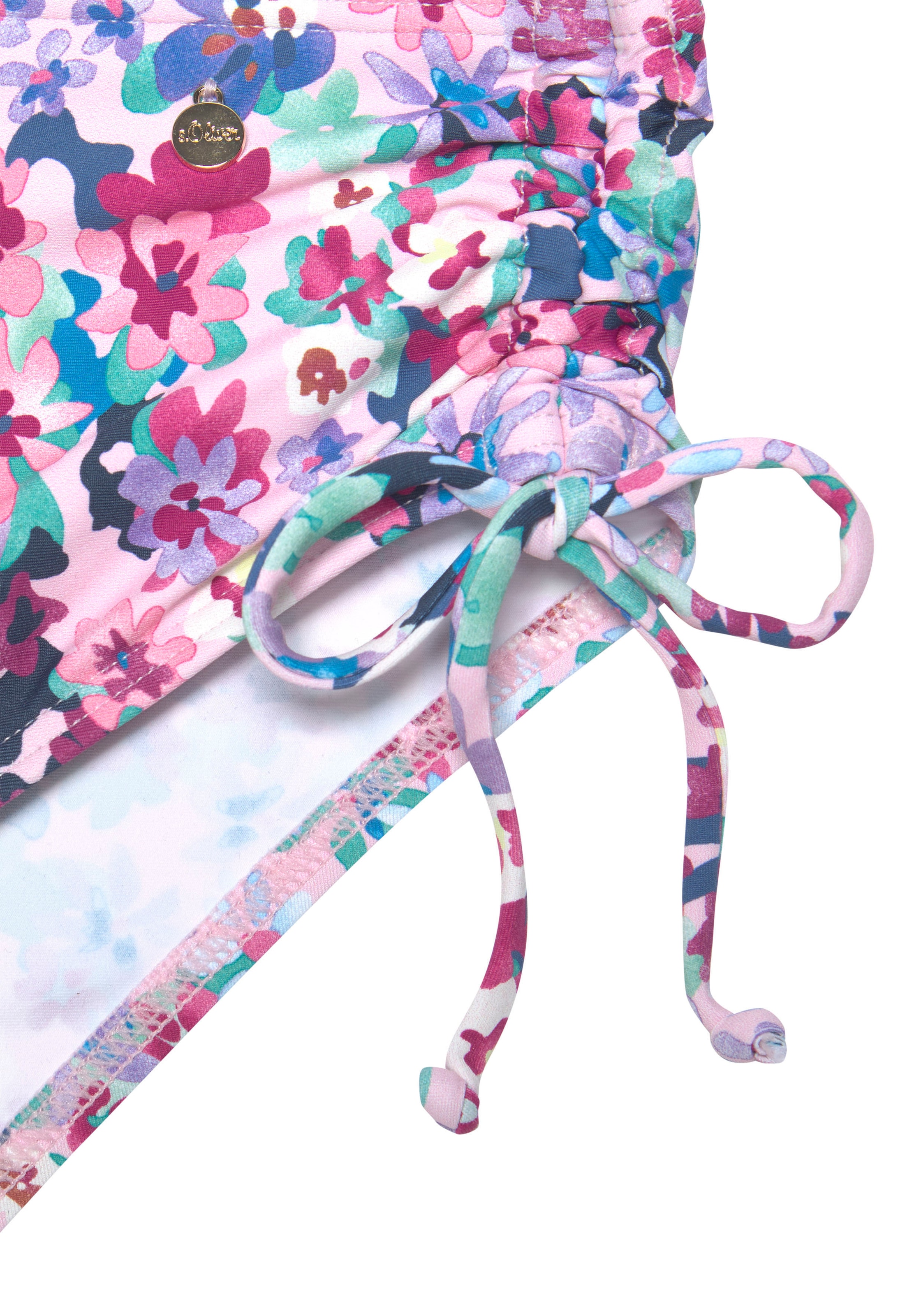 s.Oliver Bikini-Hose »Scatter«, höher geschnittene Form
