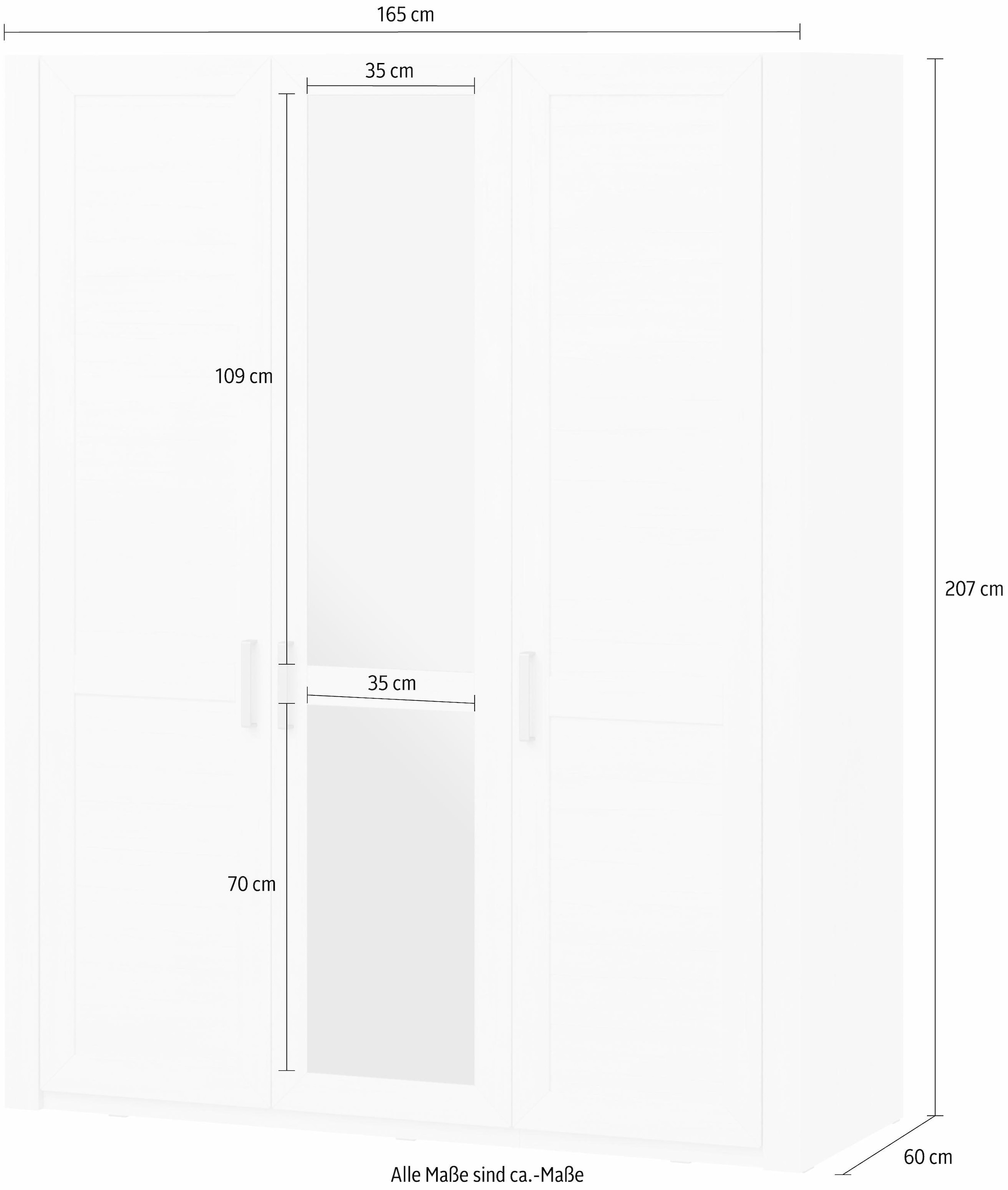 set one »Oakland«, OTTO Aurelio, im Drehtürenschrank Musterring Landhausstil Pino Shop 3-türig Typ Online by 74-1SP