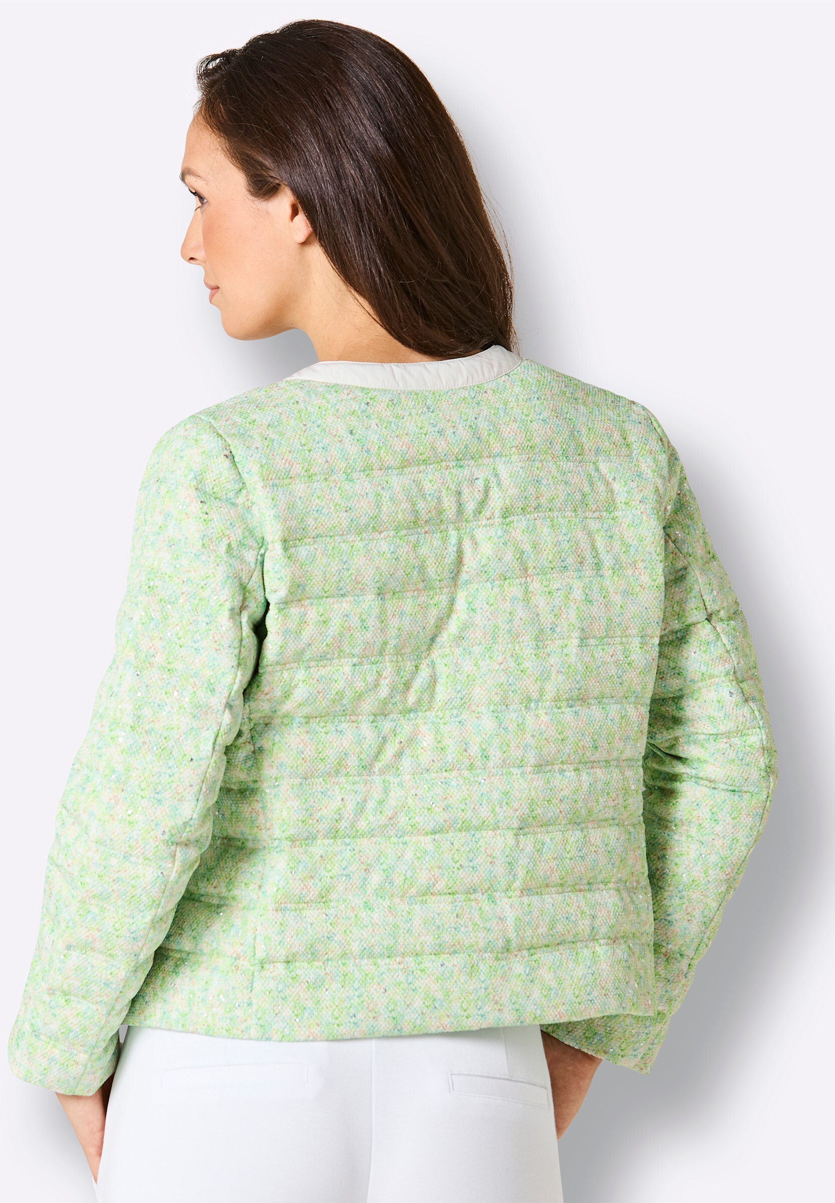 creation L Daunenjacke »Daunen-Steppjacke Daunenjacke mit horizontalem Steppmuster« ohne Kapuze