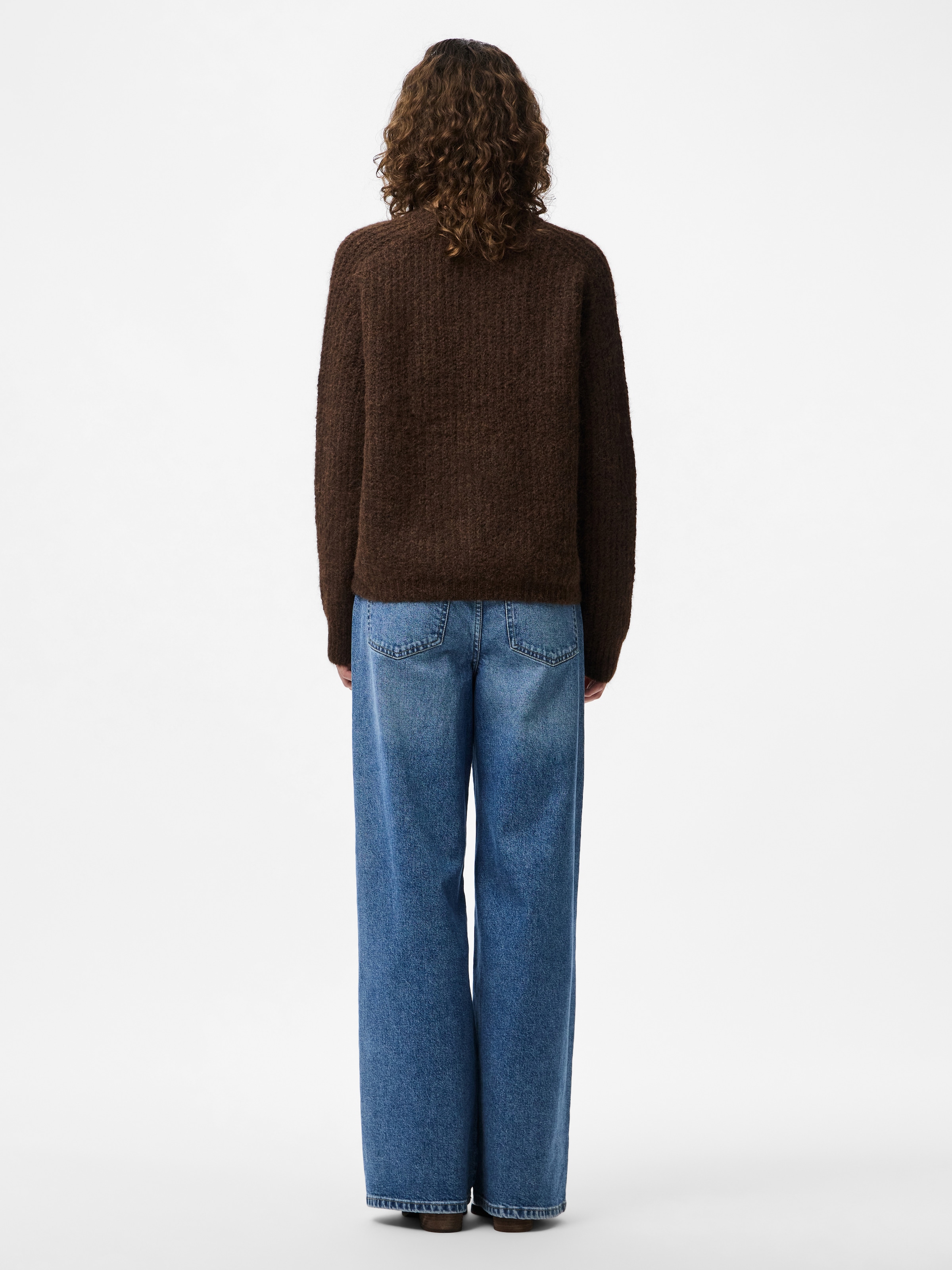 pieces Strickpullover »PCCLEO LS O-NECK CHUNKY KNIT NOOS BC«