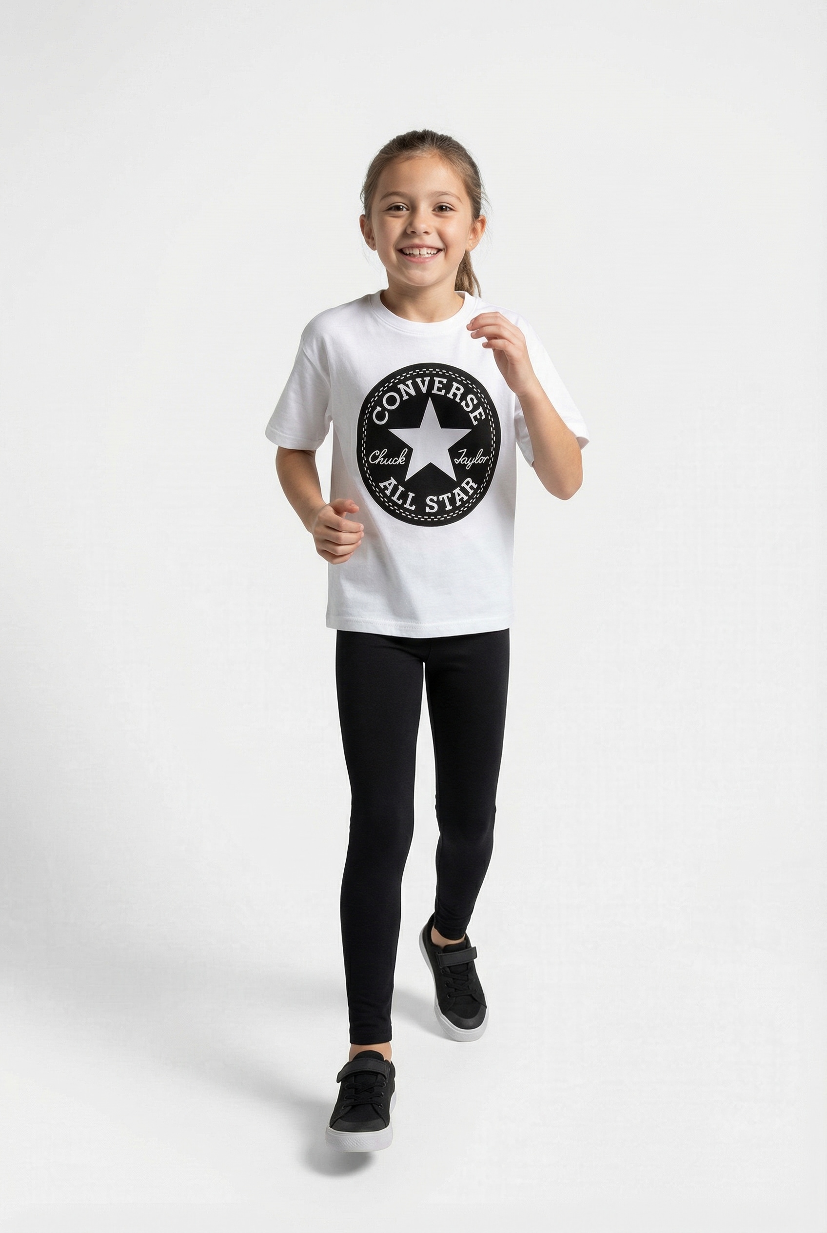 Converse T-Shirt »Cropped Style für Mädchen« für Kinder, sportlicher Stil, Kurzarm, Rundhalsausschnitt