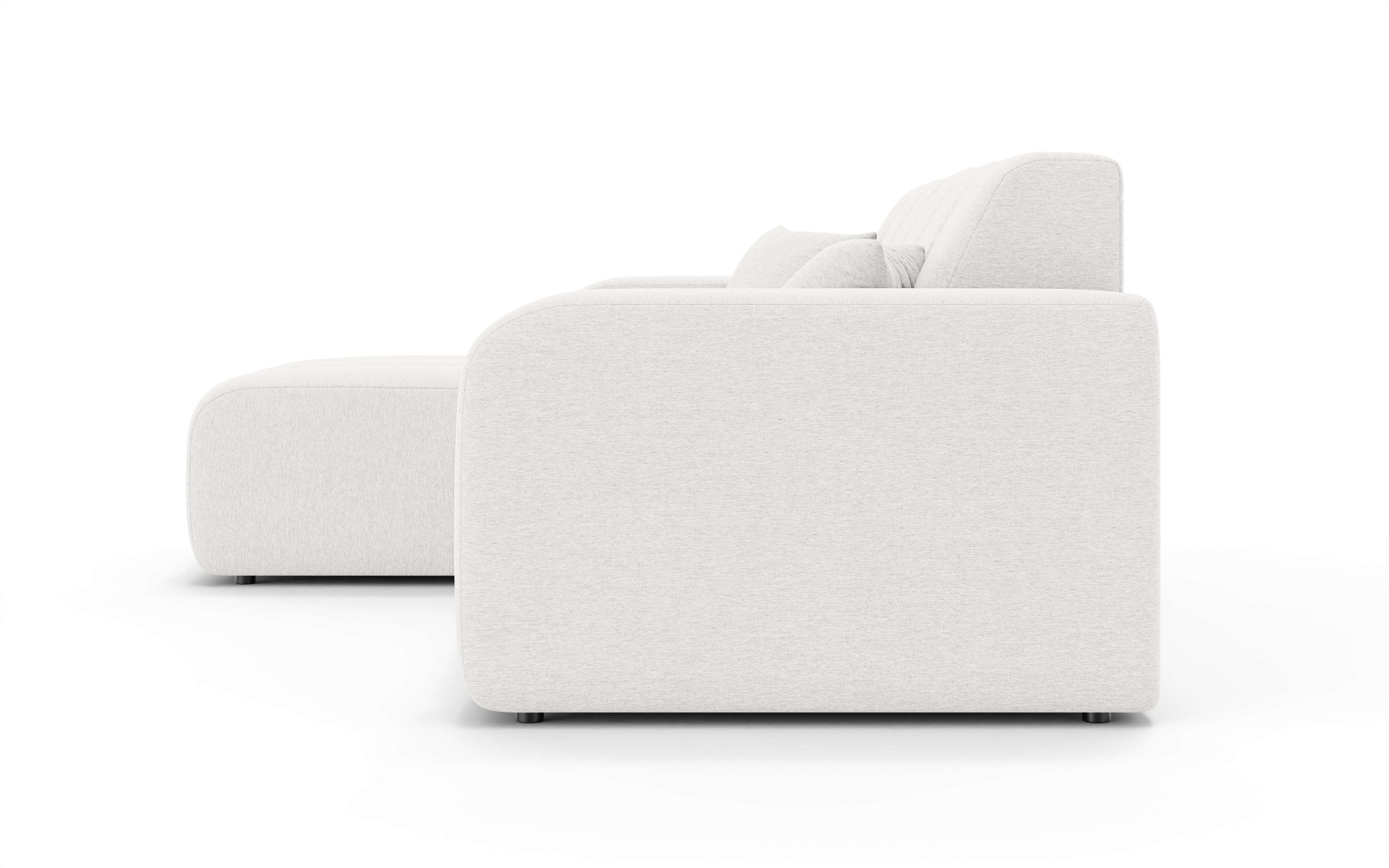 OTTO home Ecksofa »CASSY L-Form, Schlafsofa mit Bettkasten, Maße B/T/H: 245/165/88 cm« mit 2 Rückenkissen, Recamiere rechts oder links bestellbar