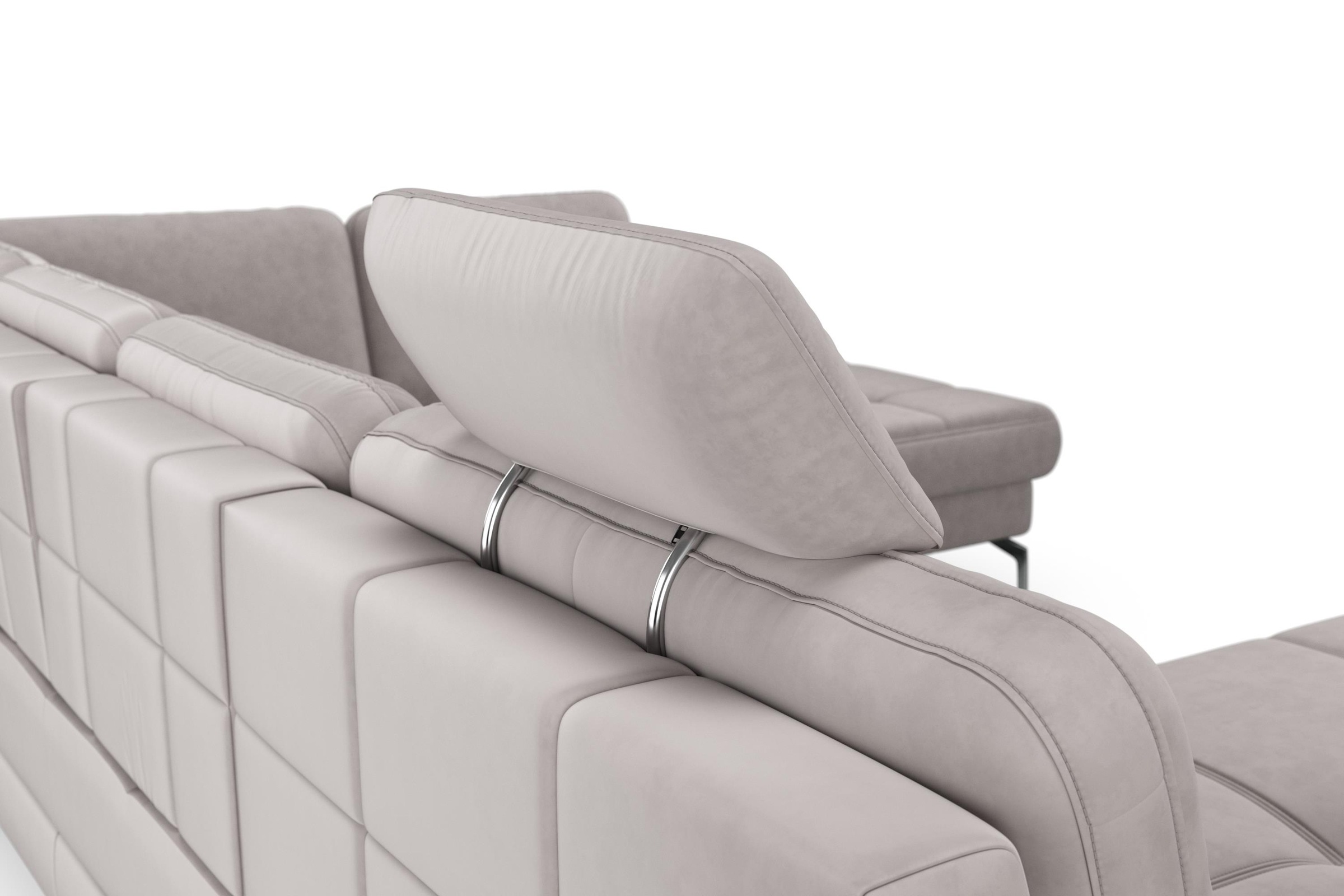 sit&more Wohnlandschaft »Bendigo U-Form«, inklusive Sitztiefenverstellung, Bodenfreiheit 15 cm, in 2 Fußfarben