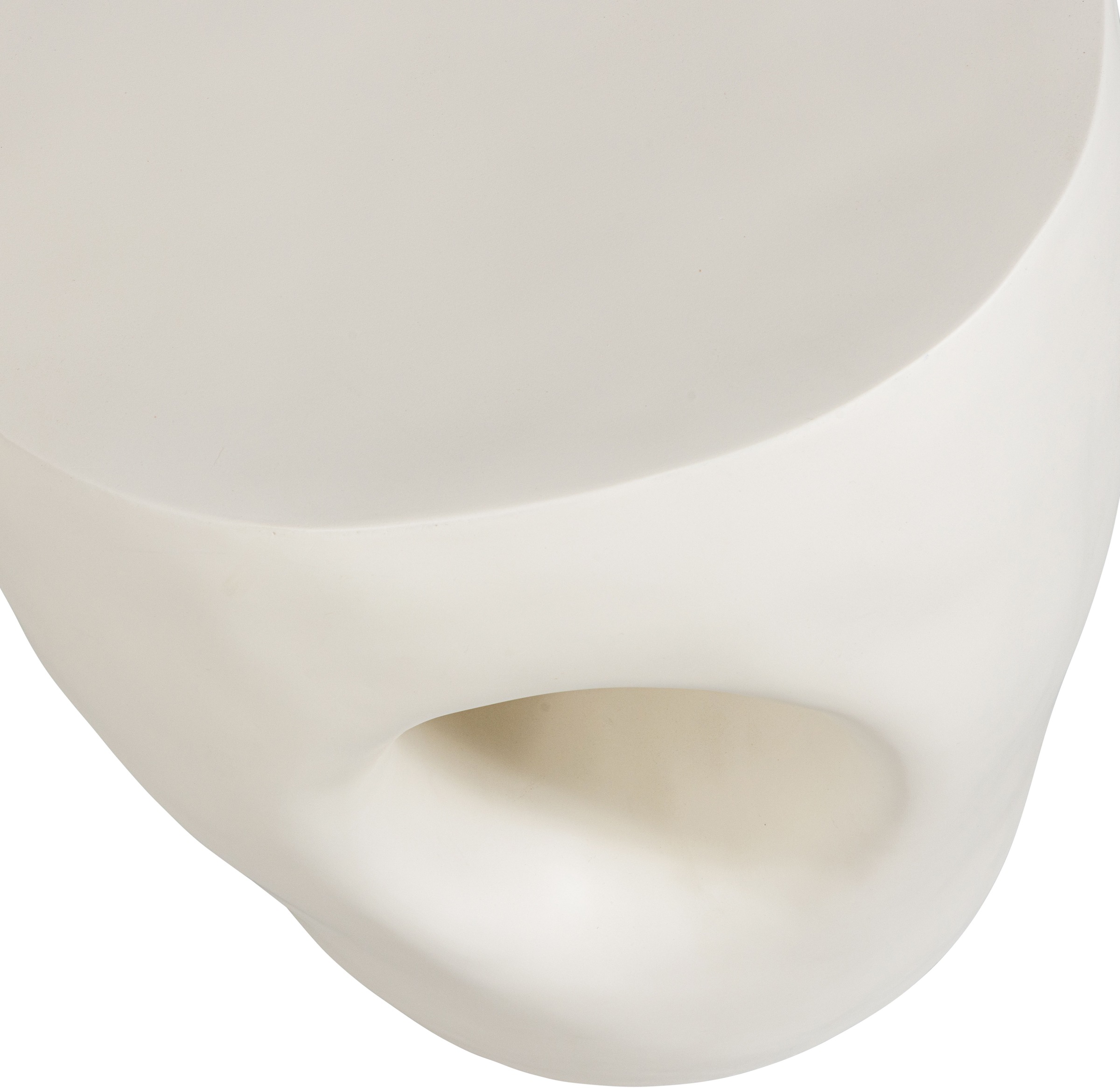 WOOOD Beistelltisch »Mica Fiber Reinforced Polymer organische Form, H 47 x B 40 x T 40 cm« Tragkraft 150 kg, für In- und Outdoor, pfleigleicht