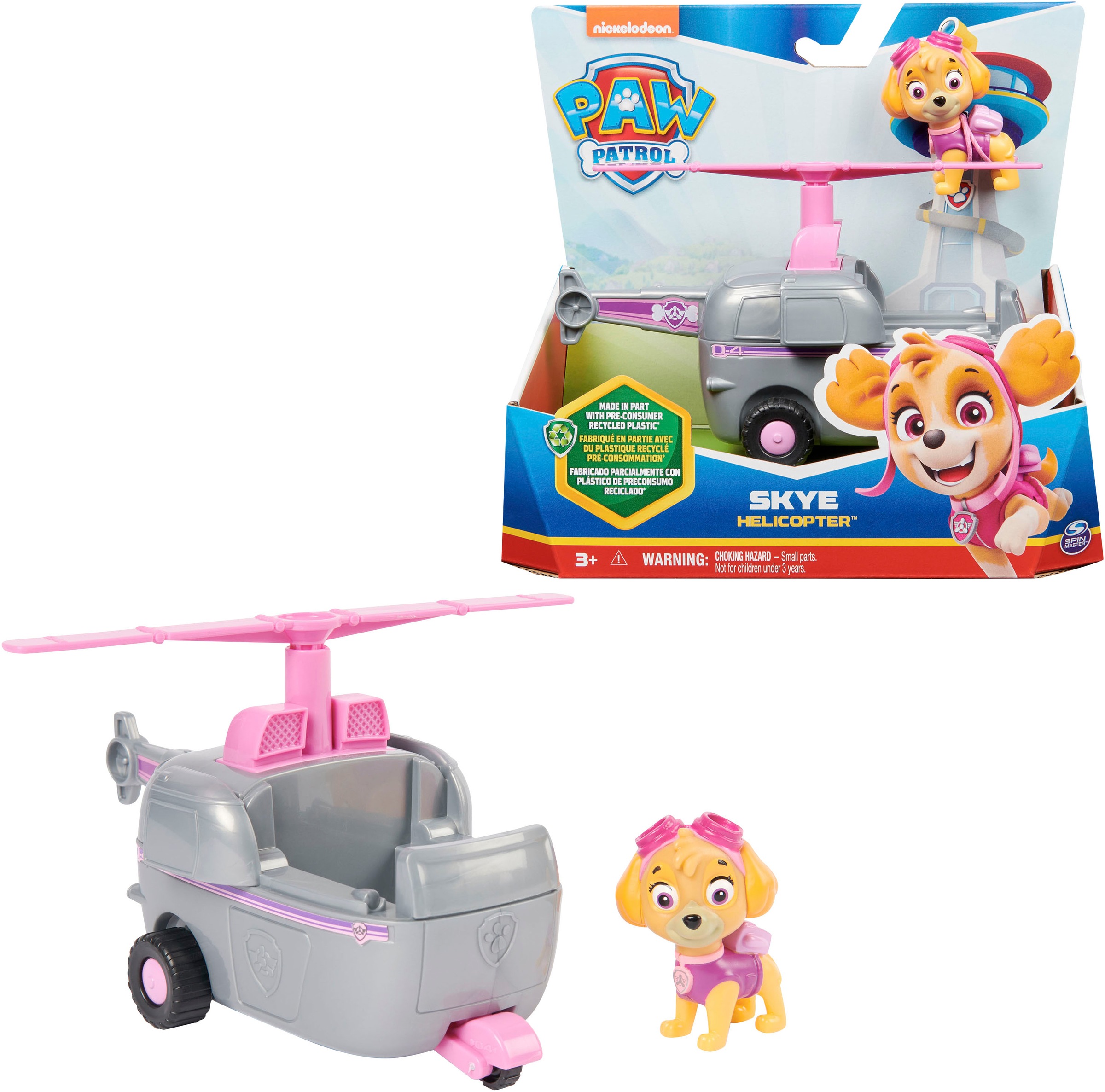 Spin Master Spielzeug-Auto »Paw Patrol - Sust. Basic Vehicle Skye«, zum Teil aus recycelten Material