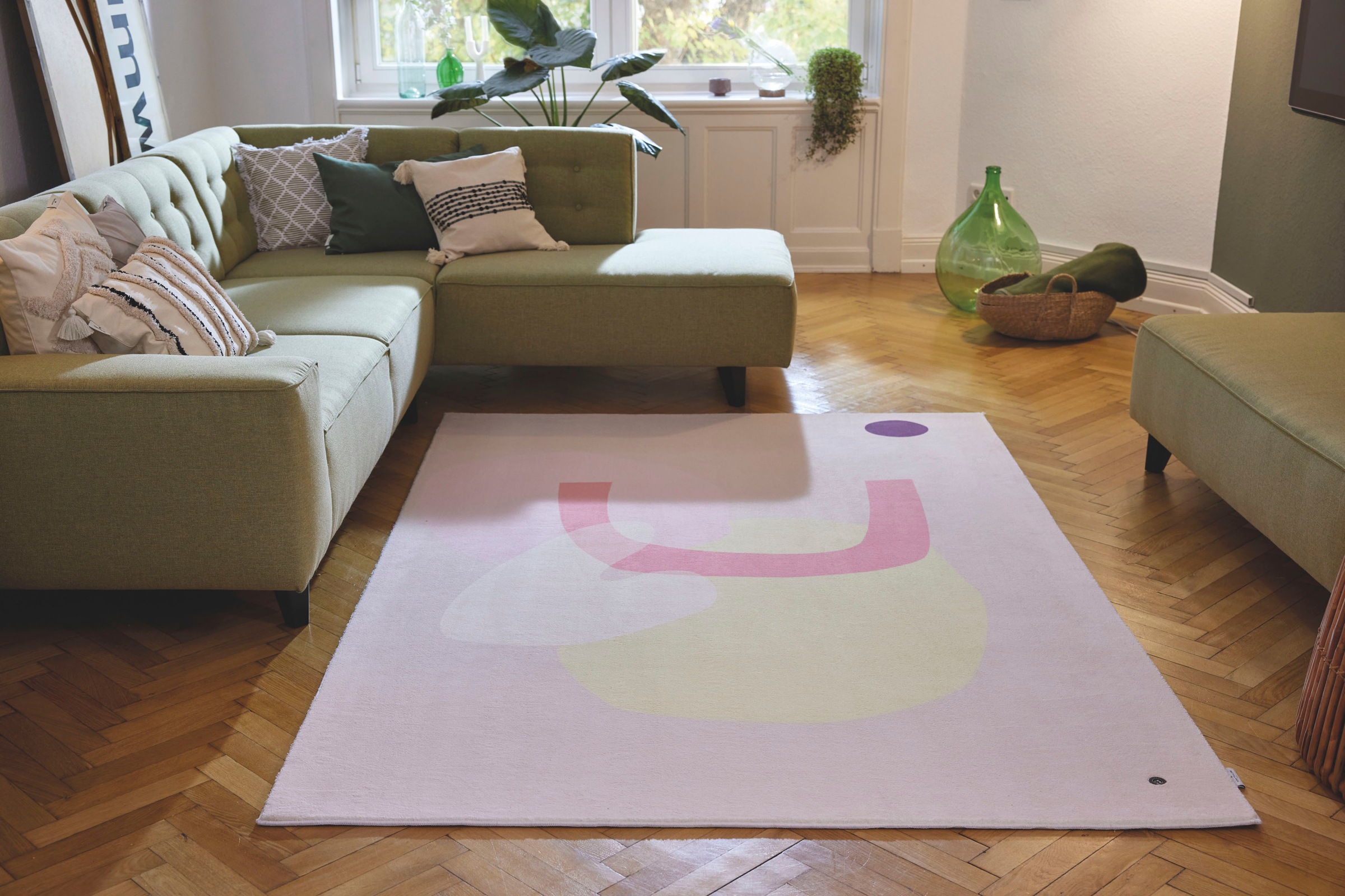 TOM TAILOR HOME Teppich »Shapes - SIX« rechteckig 5 mm Höhe Kurzflor, bedruckt, modernes Design