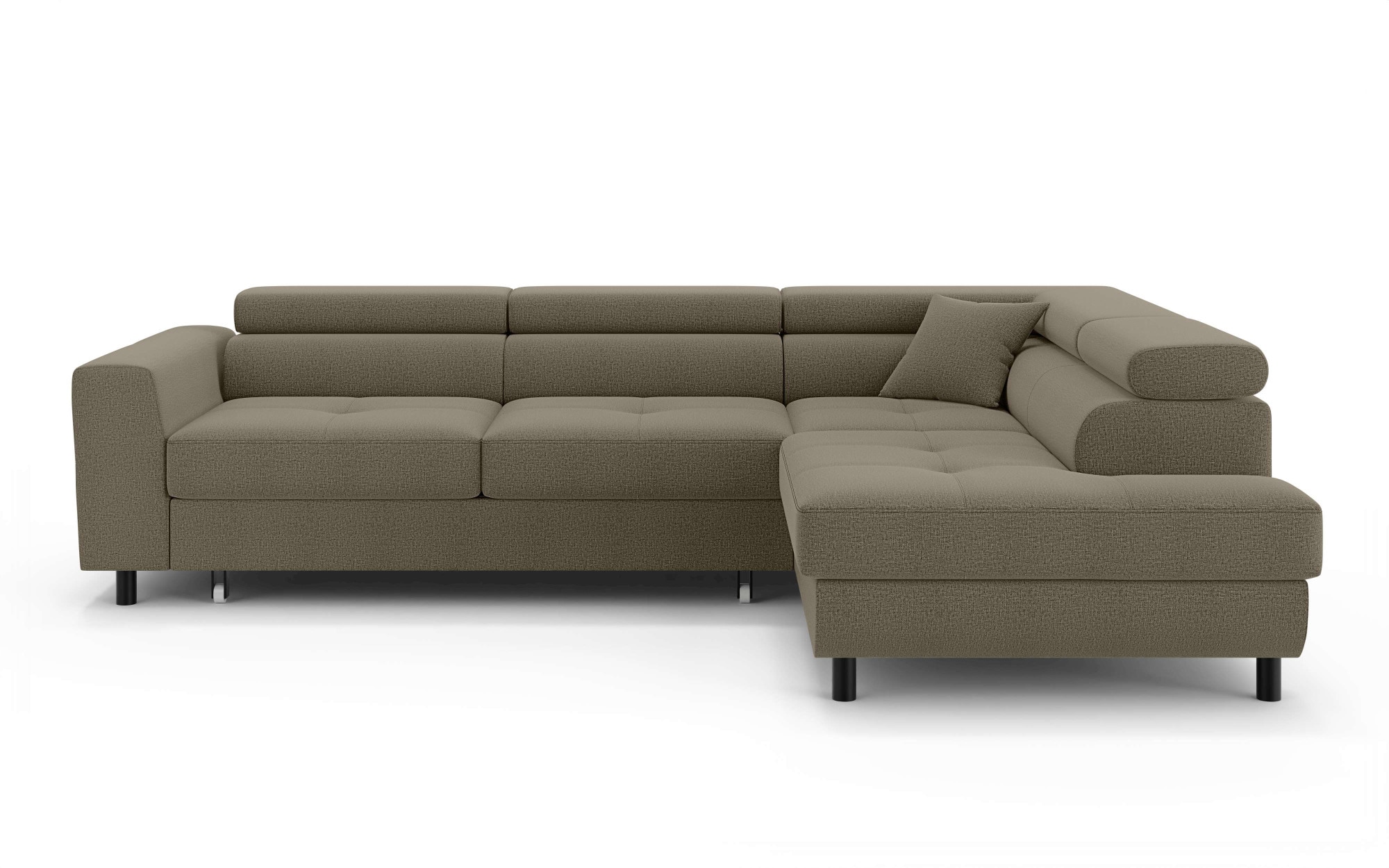 OTTO home Ecksofa »AADEN Schlafsofa 254 cm - OTTO. Verlässliche Qualität.« mit Bettfunktion, Bettkasten, Kopfstützen, rechts/links bestellbar
