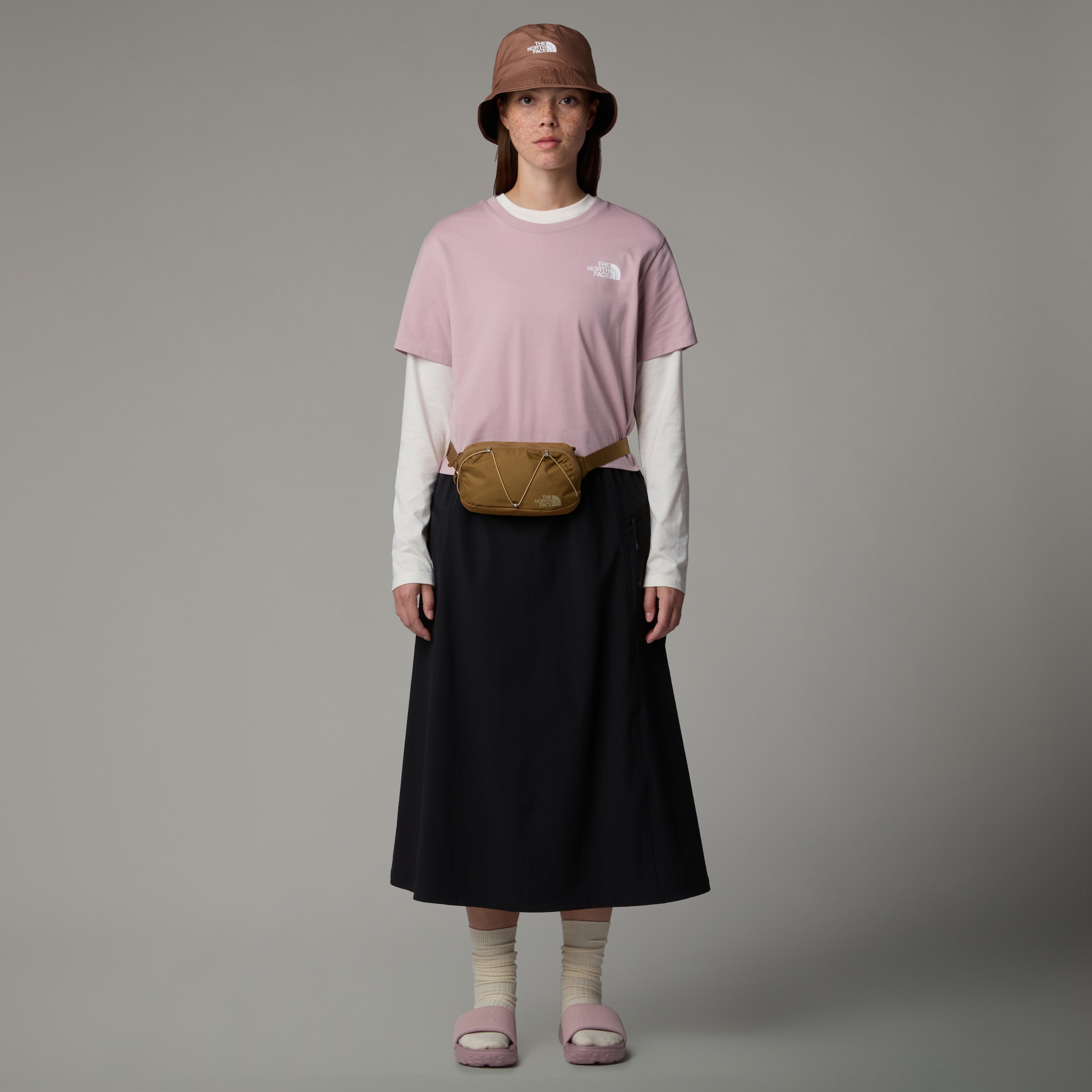 The North Face T-Shirt »W SIMPLE DOME CROPPED SLIM TEE«, (1 tlg.)