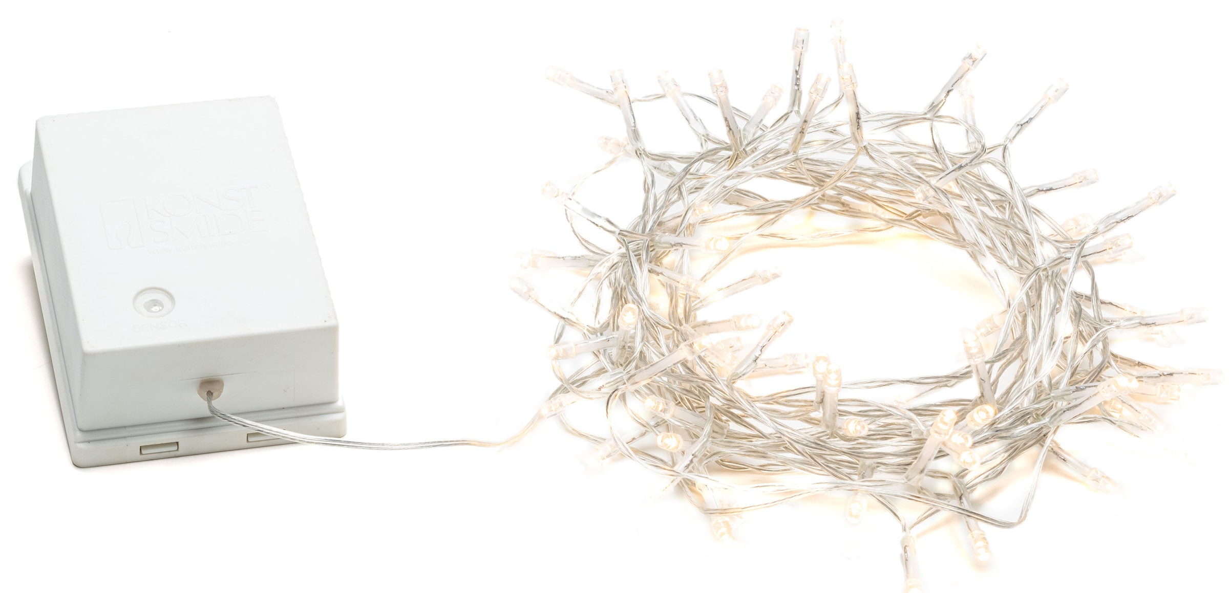 KONSTSMIDE LED-Lichterkette »Weihnachtsdeko aussen«, für den Außenbereich, 80 warmweiße Dioden, transparentes Kabel