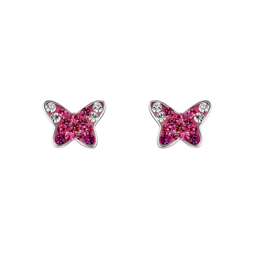 Prinzessin Lillifee Paar Ohrstecker »Schmetterling, 2034006«, mit Preciosa Crystal