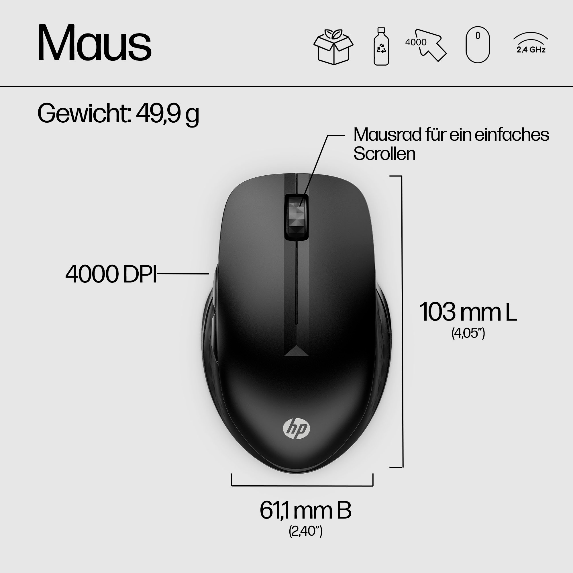 HP Maus »430« Bluetooth