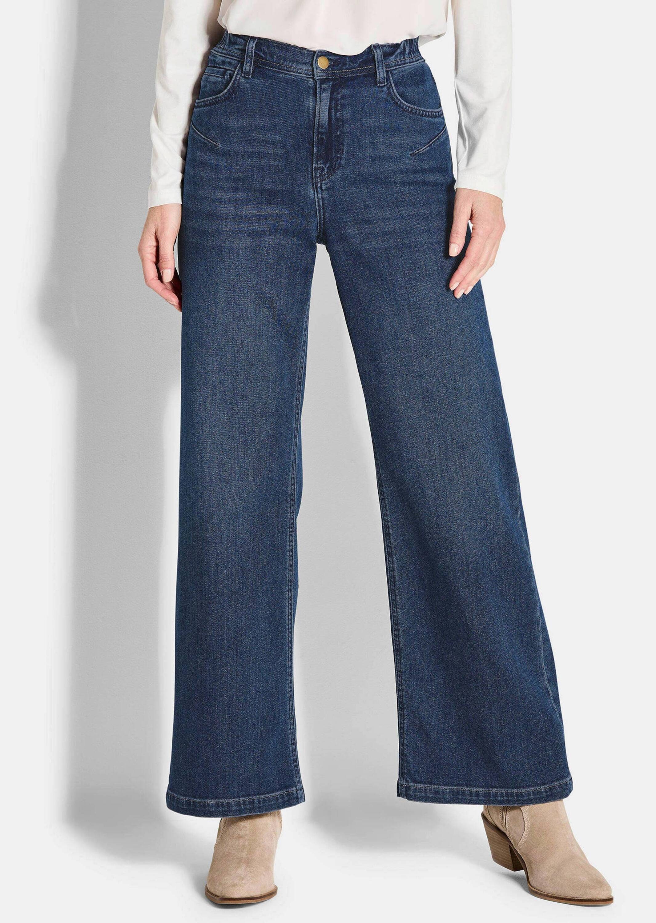 GOLDNER Regular-fit-Jeans »5-Pocket Jeans-Culotte VERA«