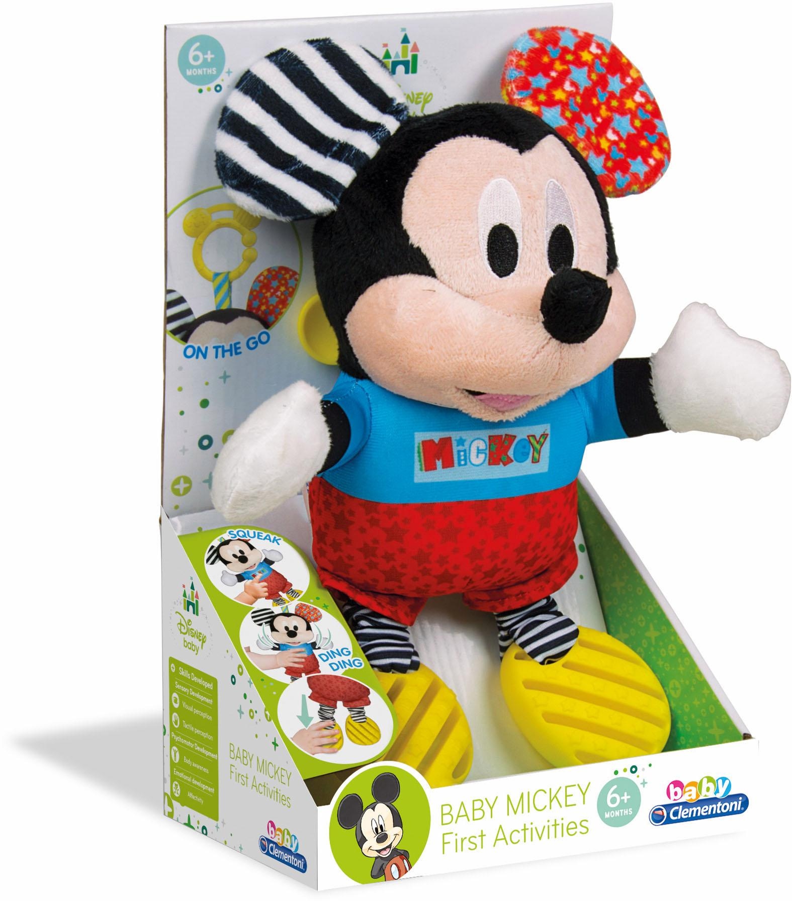 Clementoni® Plüschfigur »Baby Clementoni, Disney Baby, Plüsch Mickey mit Beißring«