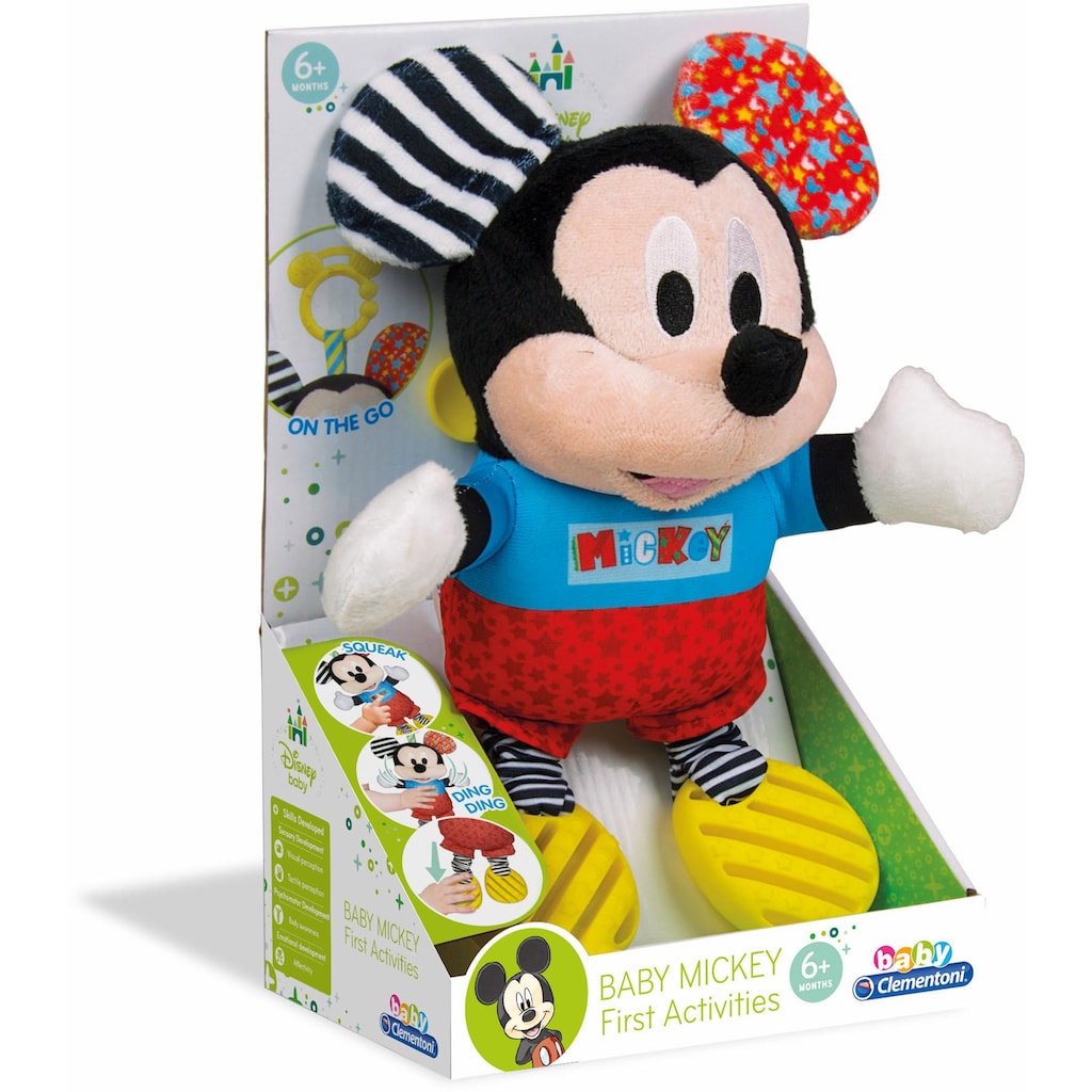 Clementoni® Plüschfigur »Baby Clementoni, Disney Baby, Plüsch Mickey mit Beißring«