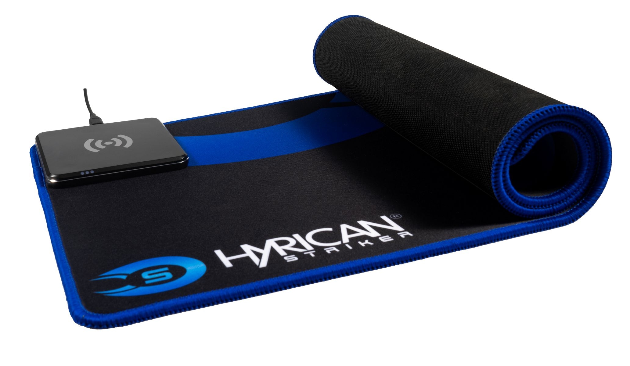 Hyrican Tastatur- und Headset-Set »Striker XXL-Mauspad mit Qi-Ladefunktion, Gaming-Maus,« mit RGB-Beleuchtung, kabelgebunden