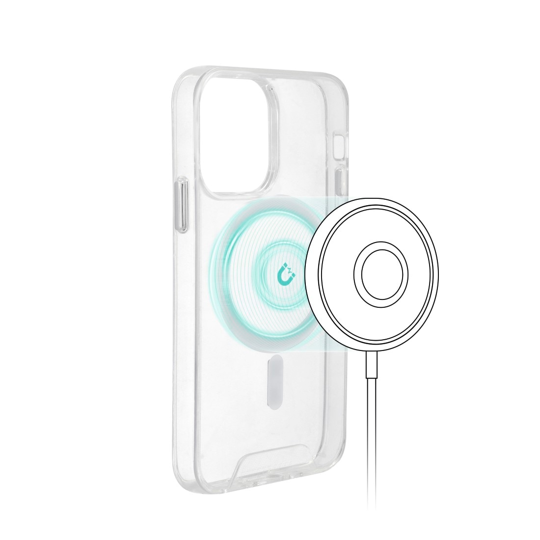 Hama Smartphone-Hülle »Cover "MagCase Safety" für Apple iPhone 13 Pro, Transparent«, iPhone 13 Pro