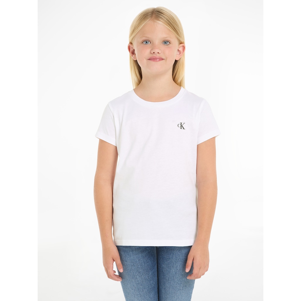 Calvin Klein Jeans T-Shirt »2-PACK SLIM MONOGRAM TOP«, (Packung, 2 tlg.)