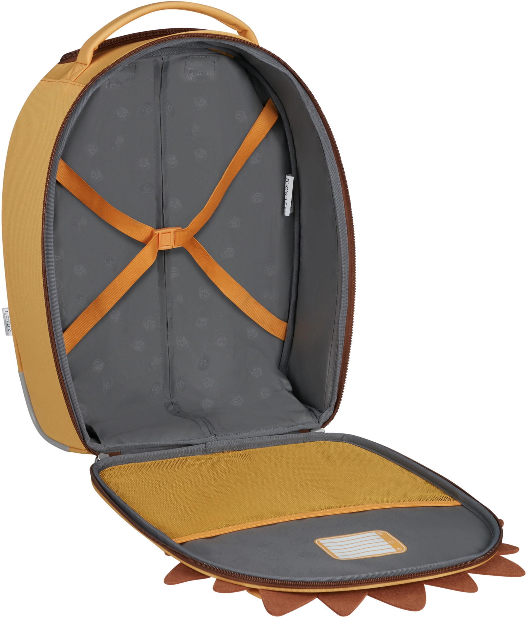 Samsonite Kinderkoffer »Happy Sammies ECO, Lion Lester«, 2 Rollen, Arbeitsrucksack Schulrucksack Freizeitrucksack aus recyceltem Material
