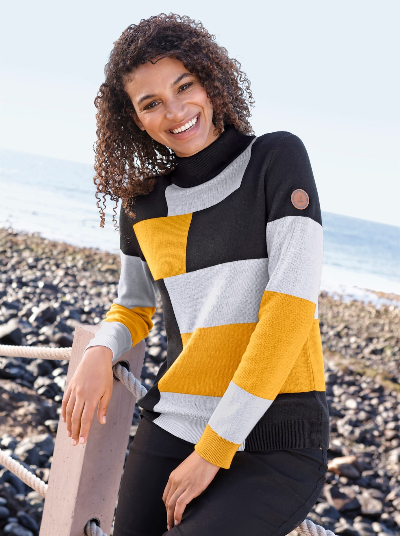 Casual Looks Strickpullover »Langarm-Pullover«