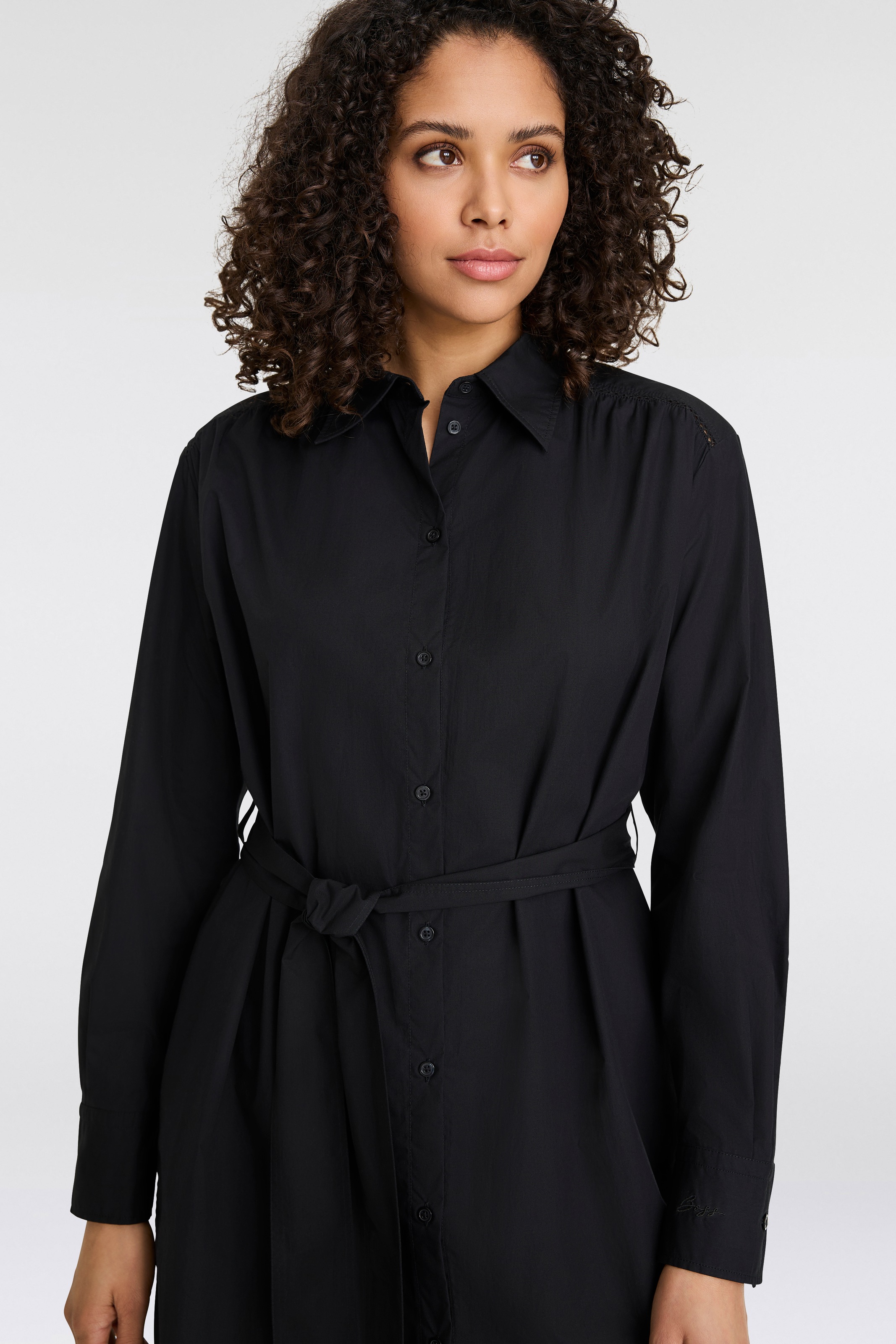 BOSS ORANGE Blusenkleid »Delegant Premium Damenmode«, mit Taillengürtel