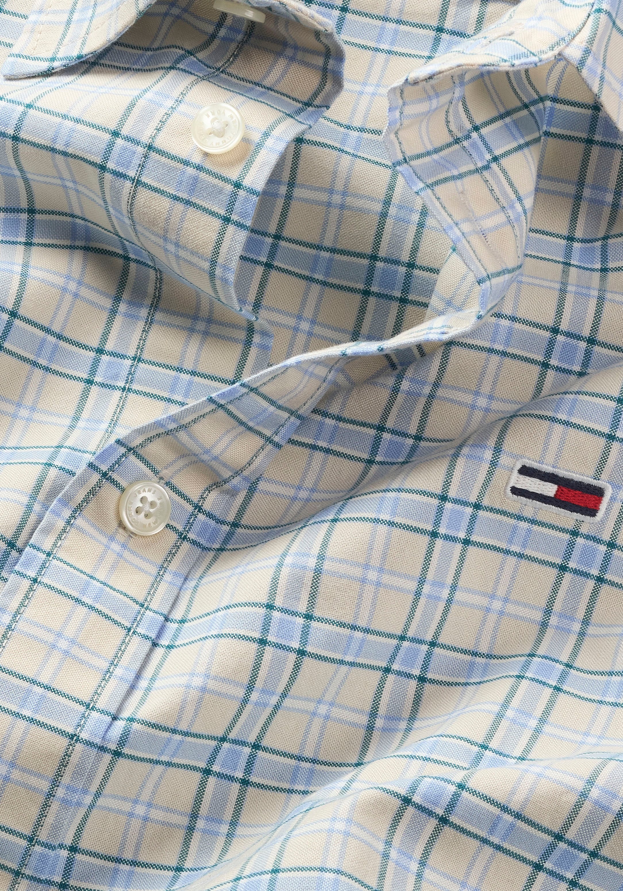 Tommy Jeans Langarmhemd »TJM REG OXFORD CHECK SHIRT«
