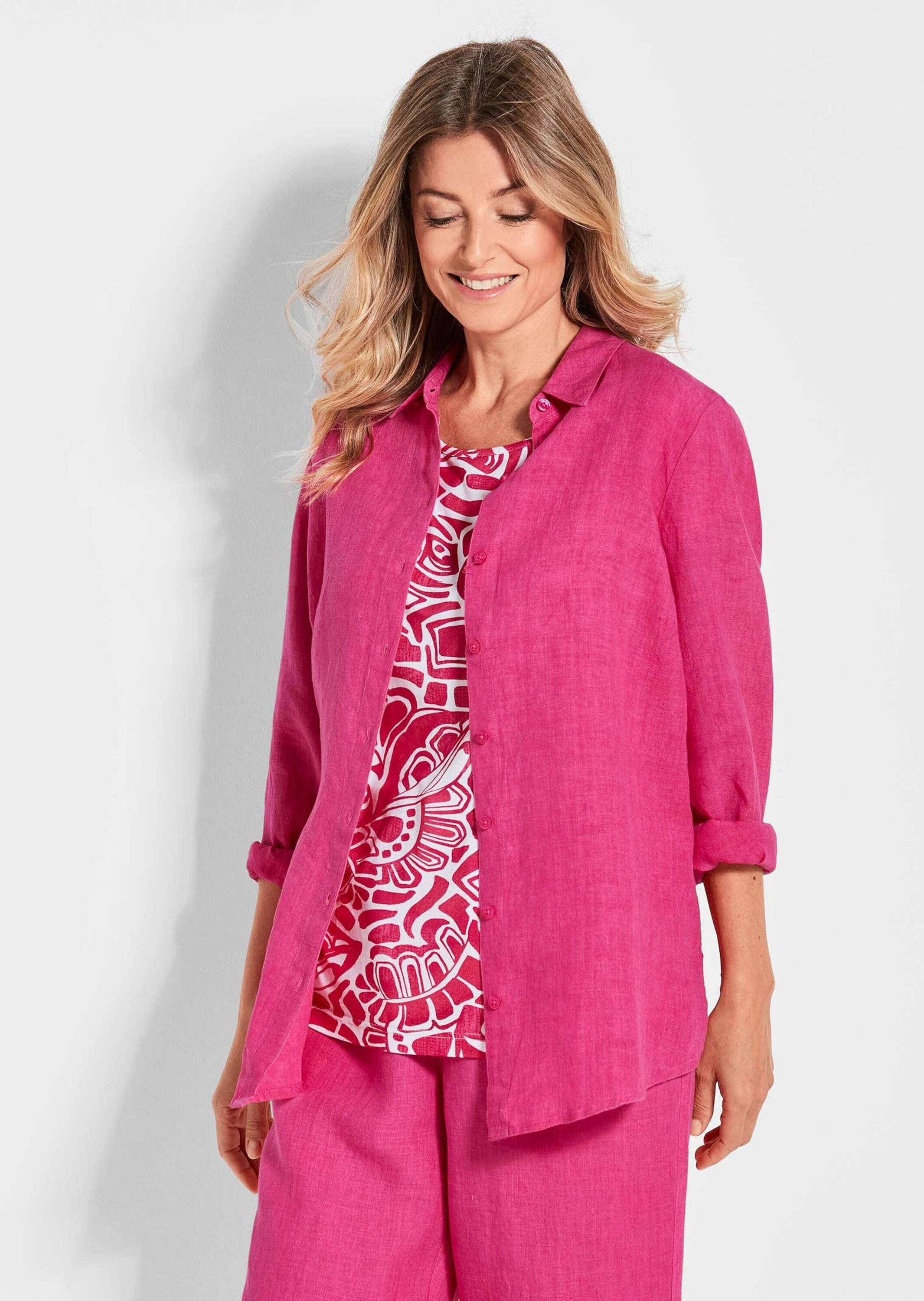 GOLDNER Langarmbluse »Bequeme Damen Businessbluse«