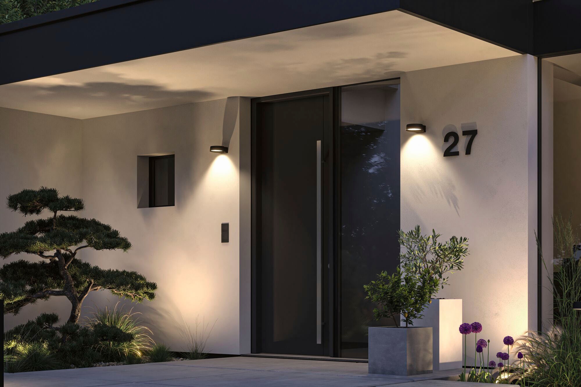 Paulmann LED Außen-Wandleuchte »Outdoor 230V Capea Grand IP44 anthrazit«, 1 flammig, Outdoor 230V Capea Grand IP44 anthrazit