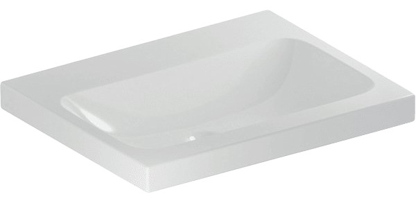GEBERIT Aufsatzwaschbecken »iCon Light«, (1 St.), 60x48cm ohne HL, ohne ÜL, weiß, Unterseite geschliffen