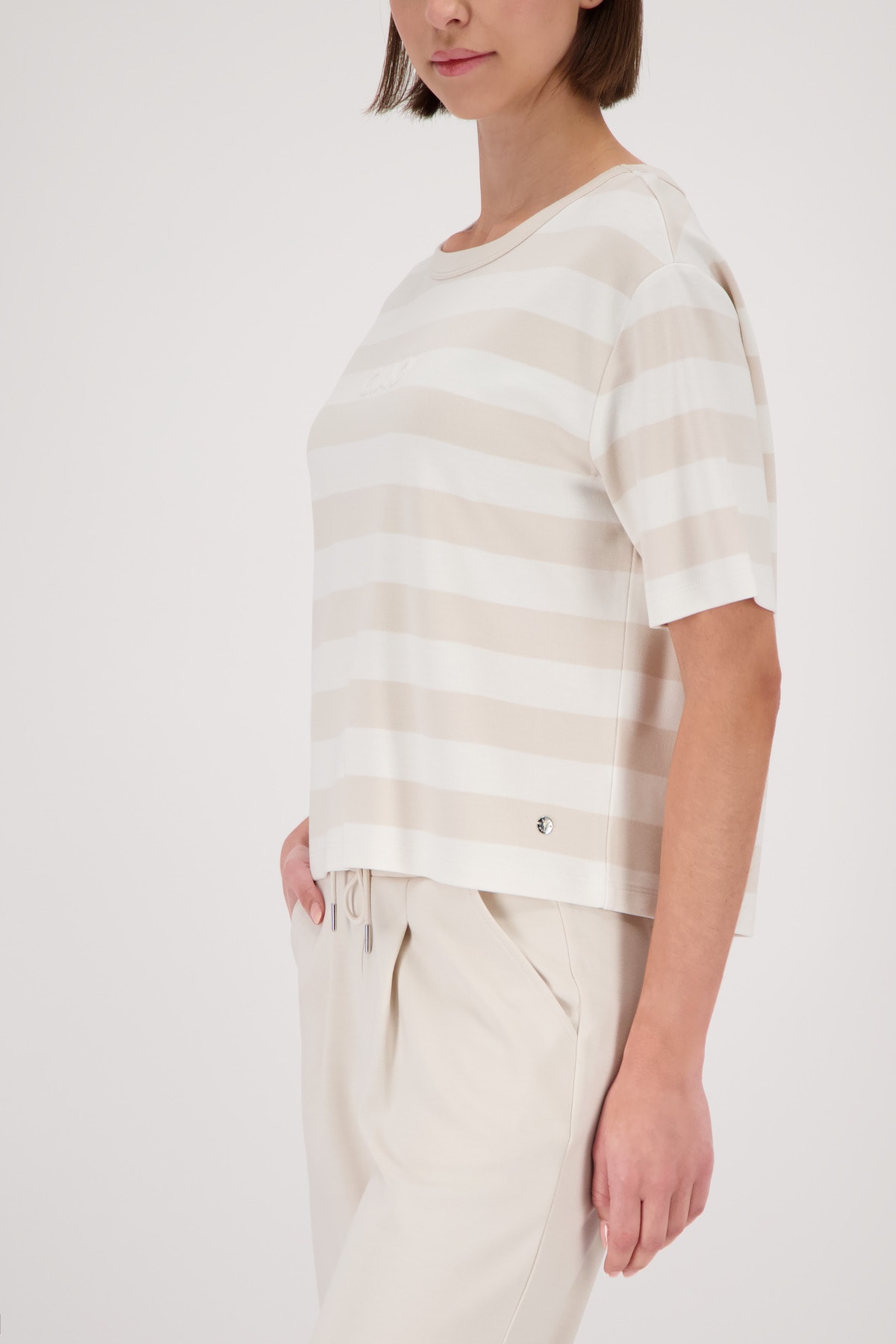 Monari Sweatshirt »Sweatshirt Basic Ringel«, Regular fit mit Streifen
