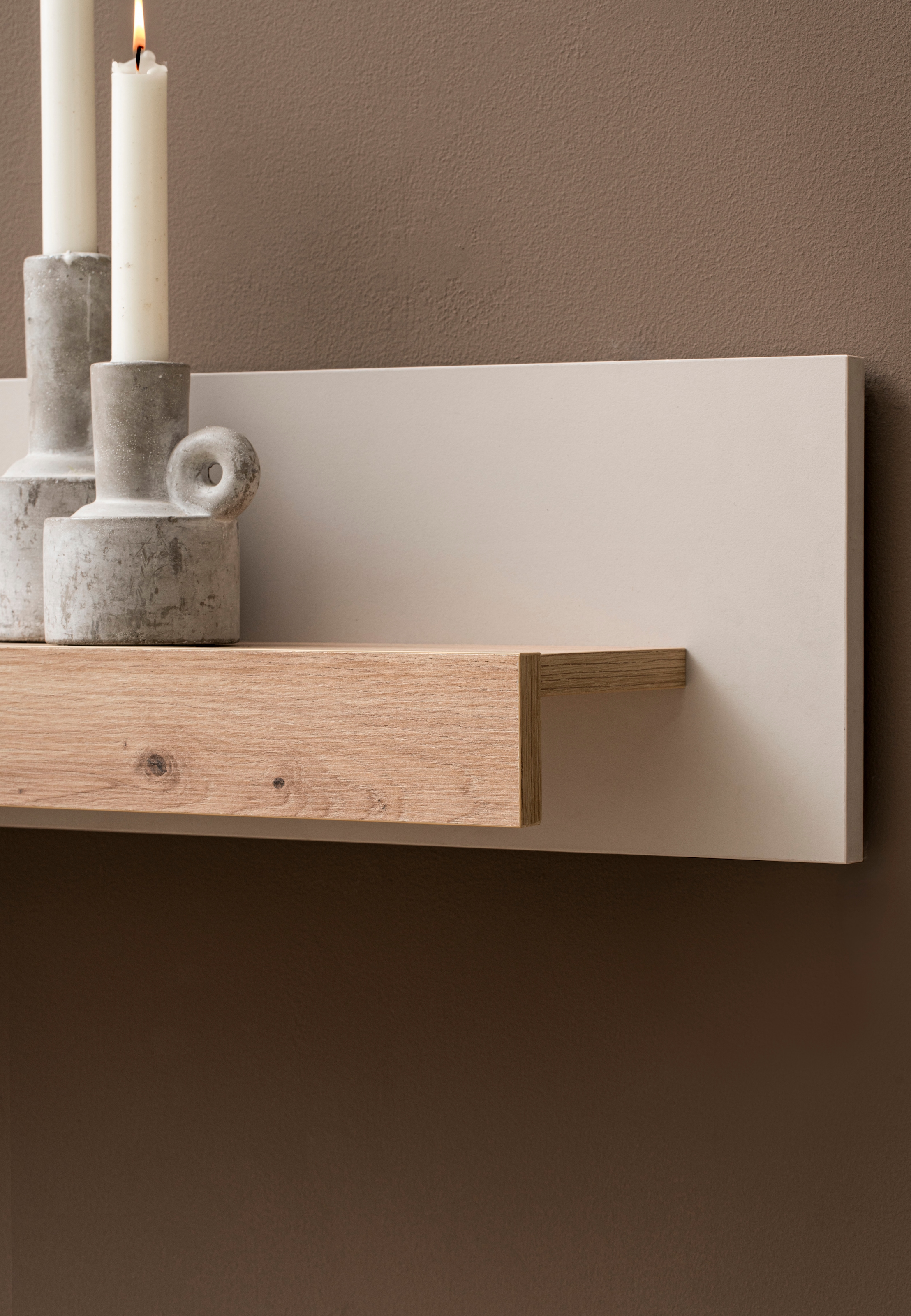 Home affaire Wohnwand »Sonora, moderne Anbauwand, Komplettset in Kaschmir/Eiche« Komplett-Set, 3 Stk. tlg.