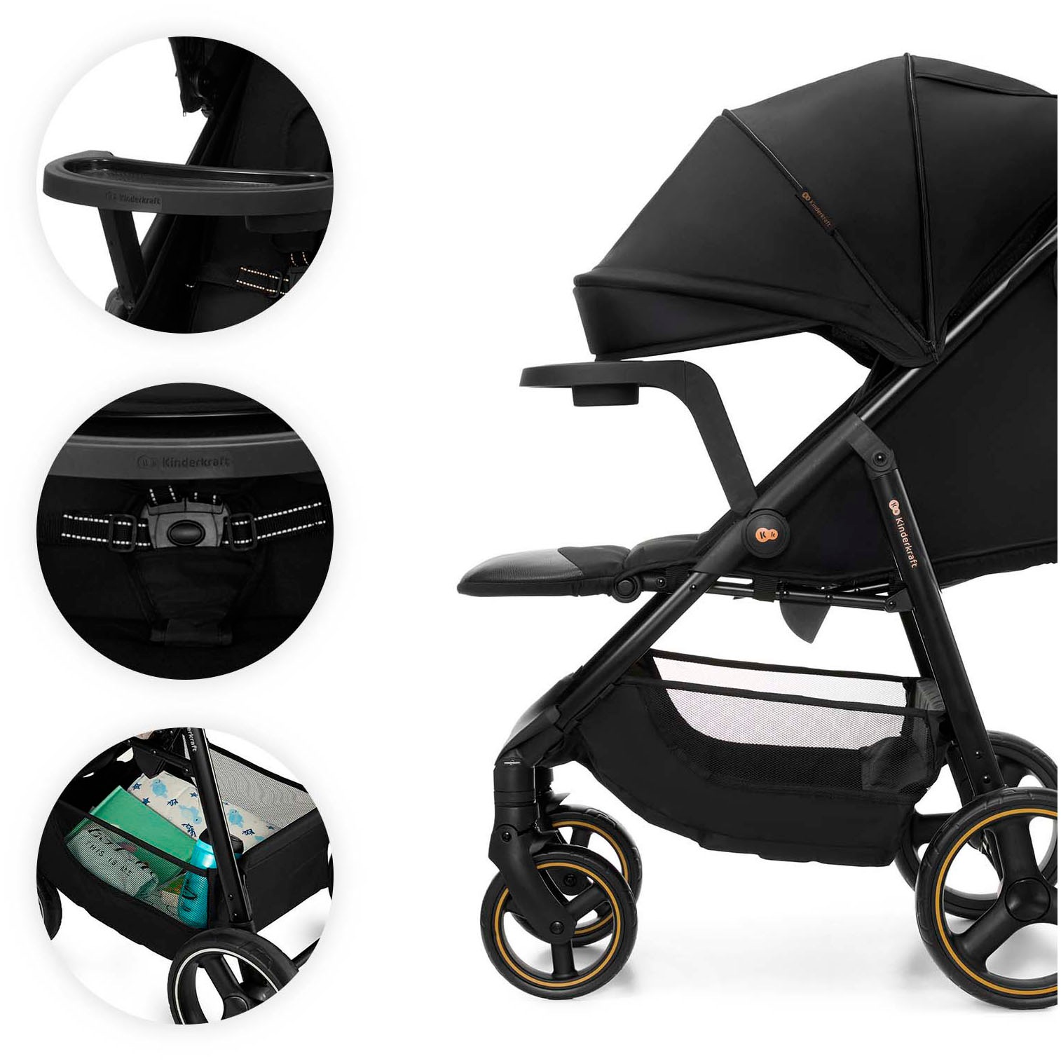Kinderkraft Kinder-Buggy »TRIG 3 mit Snacktablett« 22 kg