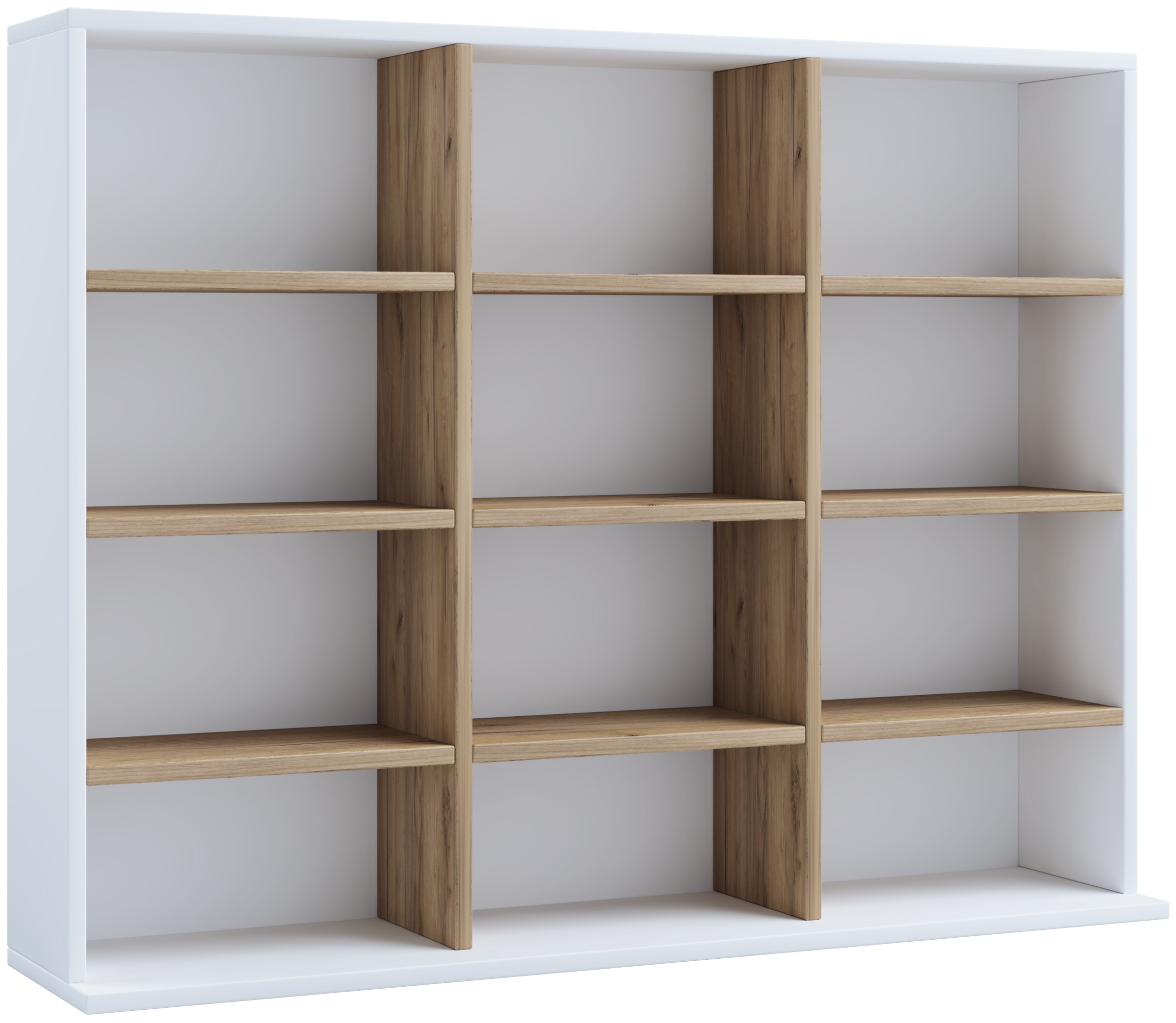 VCM Standregal »Holz CD DVD Standregal Bücherregal Regal Megosa L«