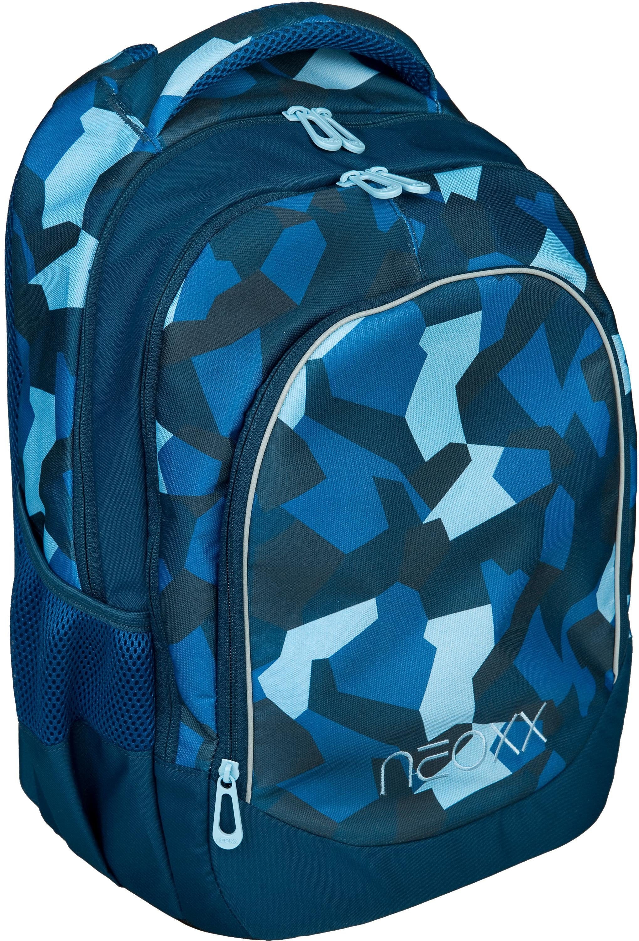 neoxx Schulrucksack »Fly, Camo nation«, Reflektionsnaht