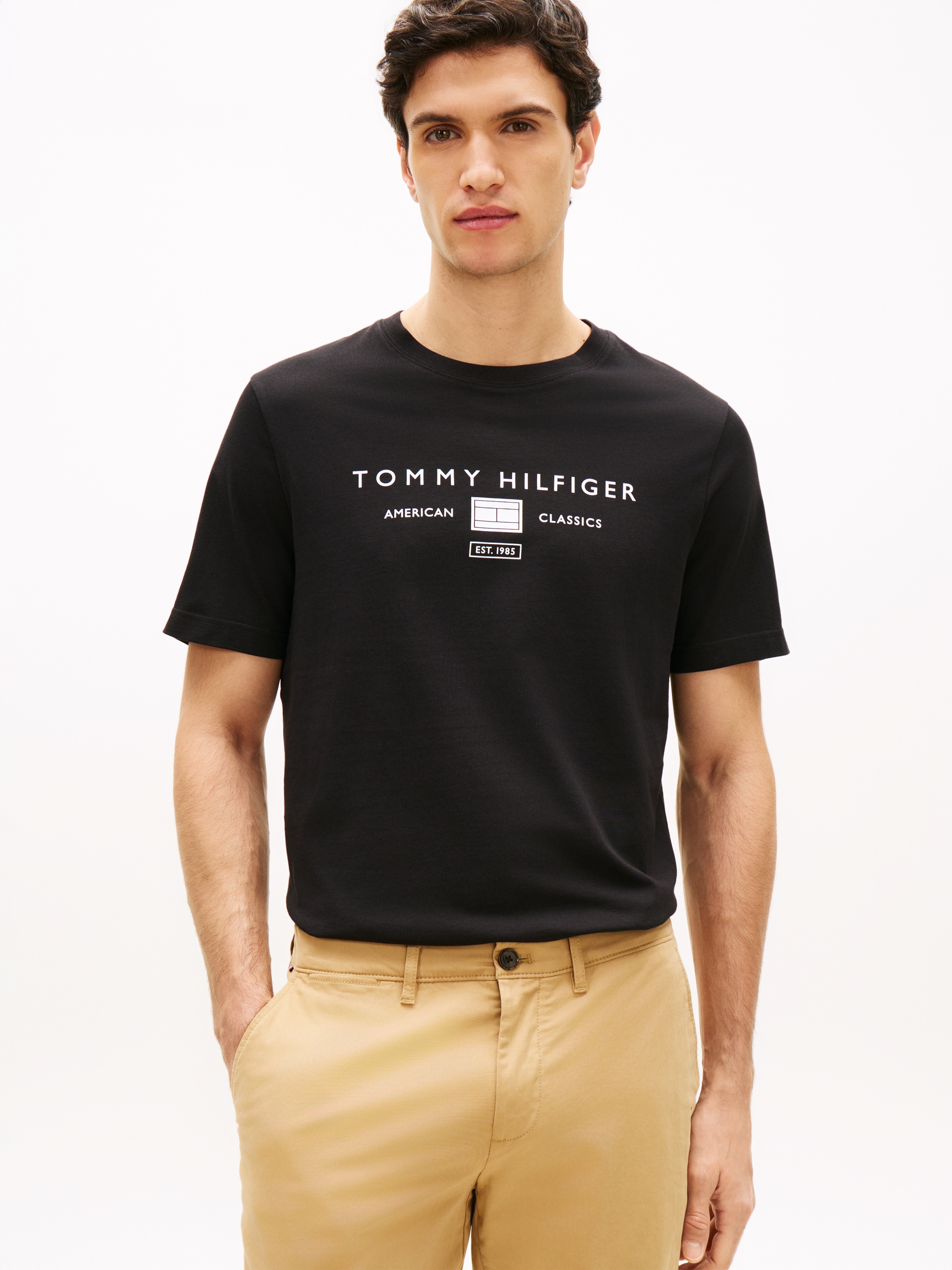 Tommy Hilfiger T-Shirt »BRAND LOVE MONO STACK« aus Jersey mit Logo