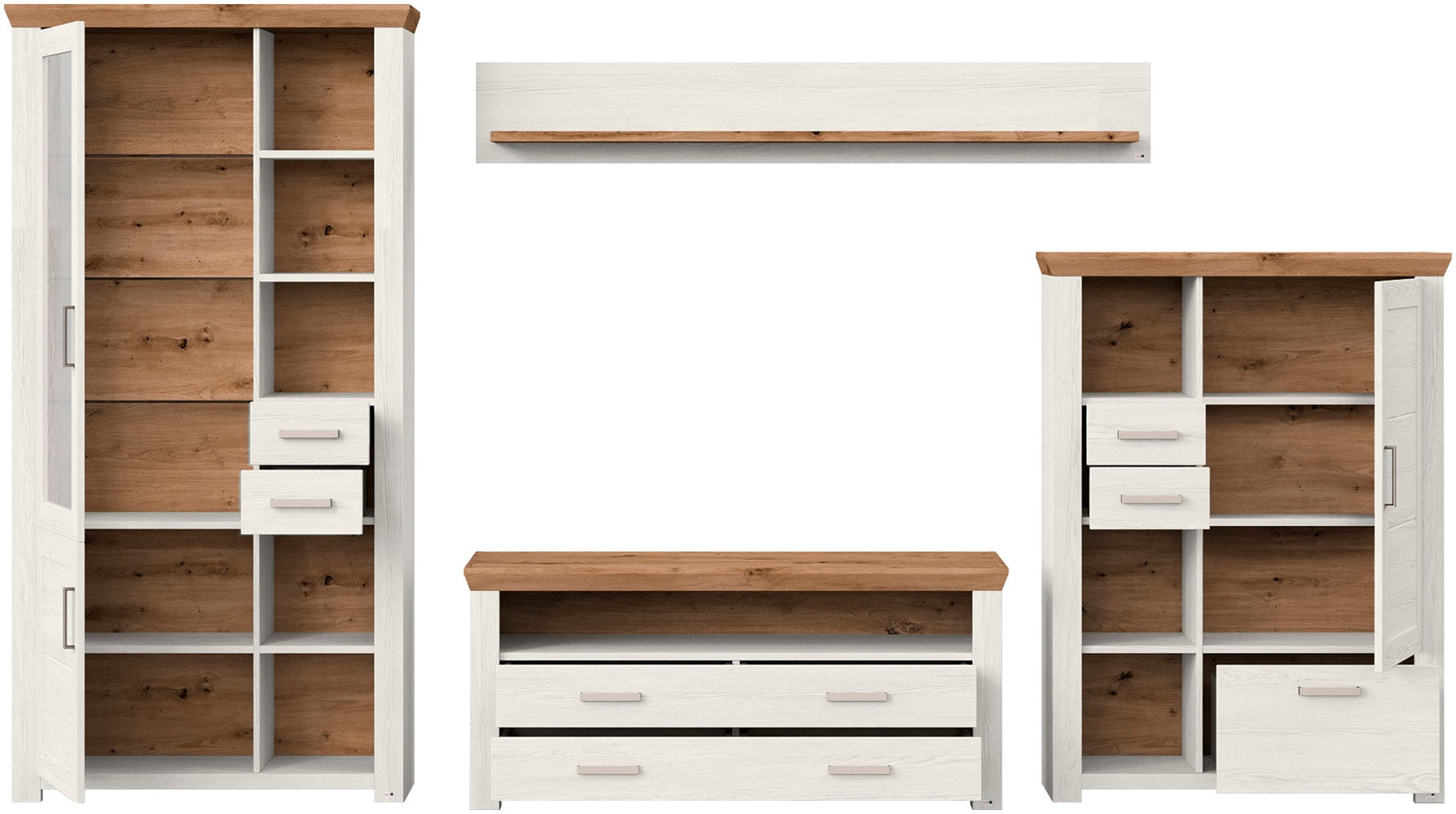 set one by Musterring Wohnwand »York« 4 Stk. tlg.