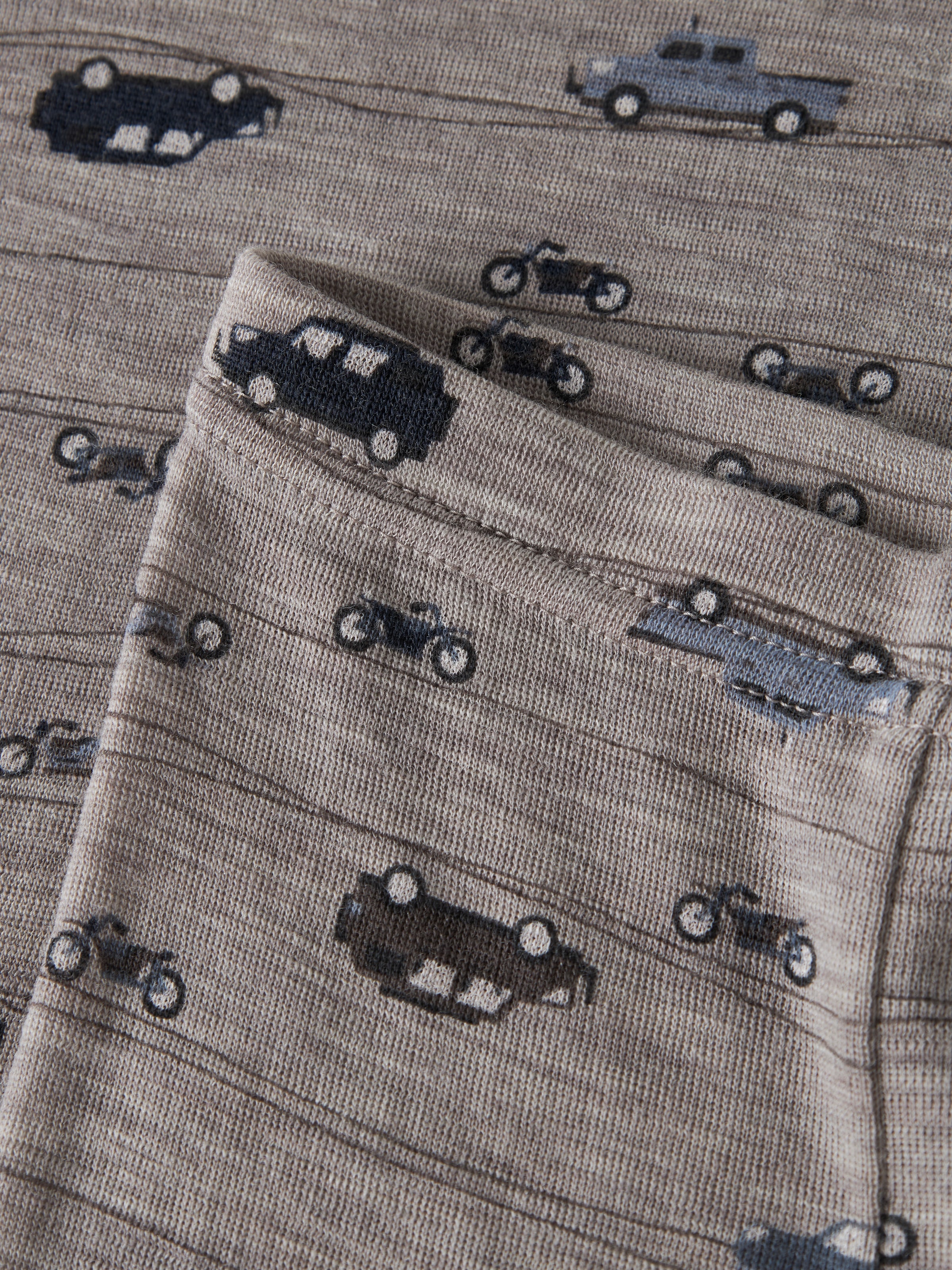 Name It Leggings »NBMWANG WOOL RIB LONGJOHN AOP NOOS«  aus reiner Merinowolle, weich und wärmend