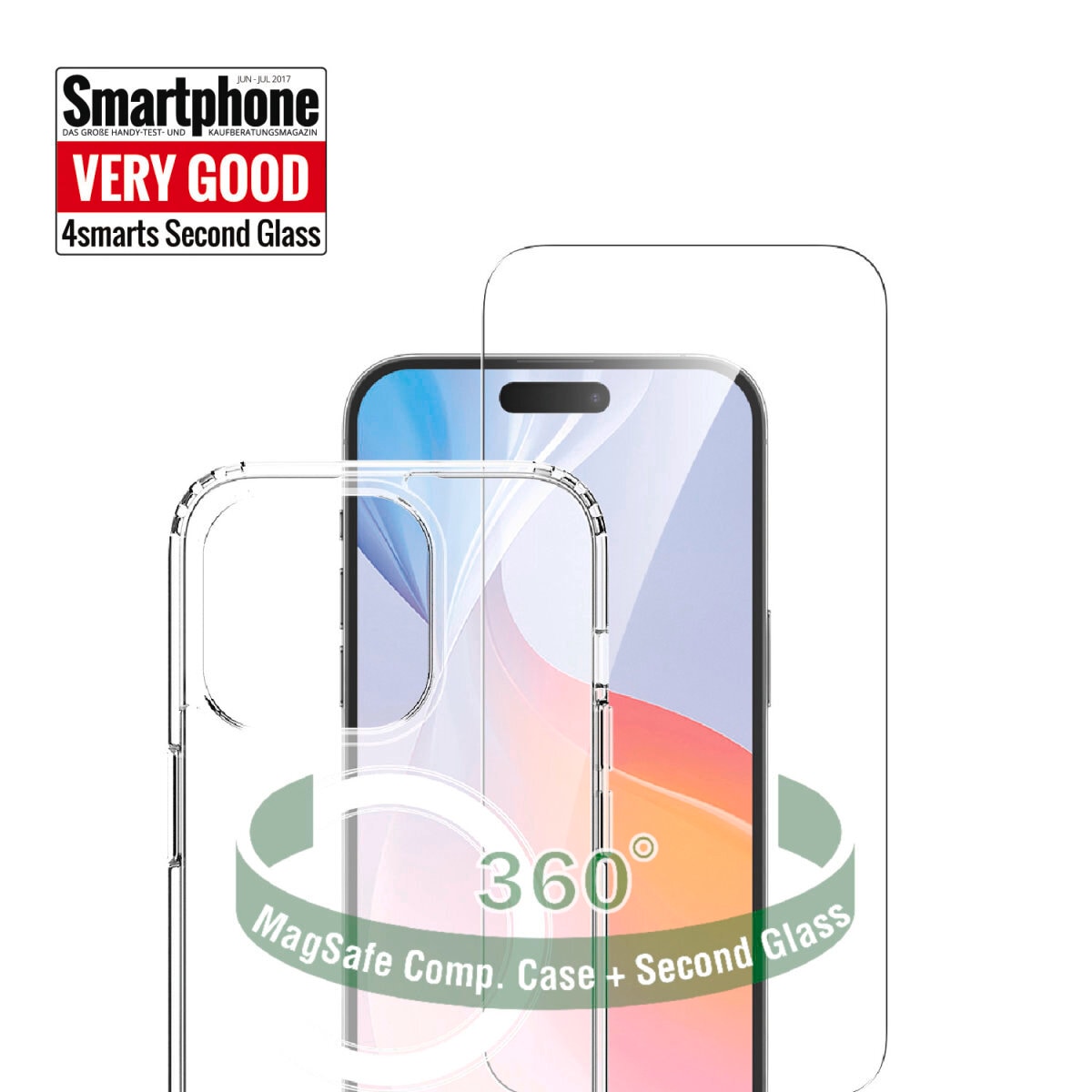 4smarts Handyhülle »360° Premium Protection Set für Apple iPhone 16 Pro Max«, Backcover, Schutzhülle, Handyschutzhülle, Case, Schutzcase, stoßfest