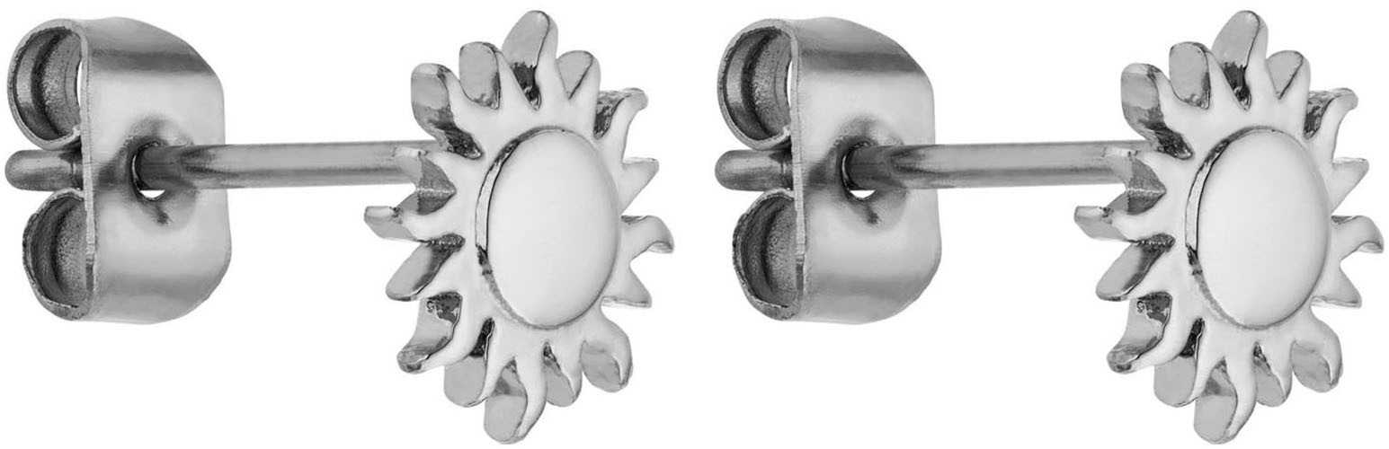 Purelei Damen Paar Ohrstecker »Schmuck Geschenk Solea Sonne Ohrringe in silberfarben, Größe 7,5 mm