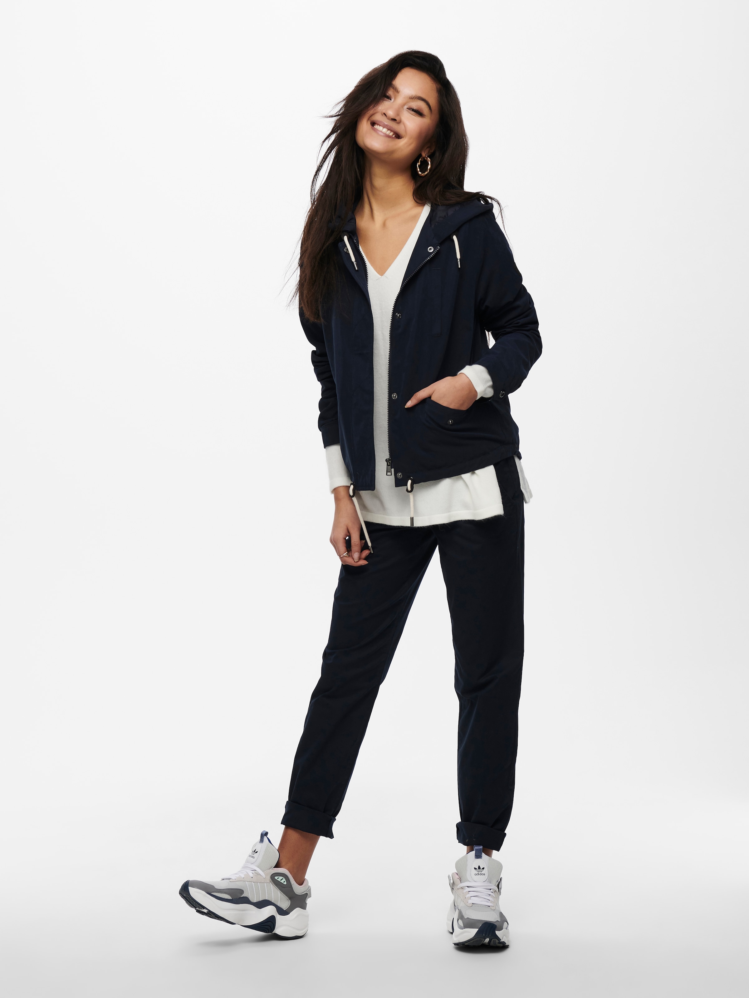 ONLY Parka »ONLSKYLAR HOOD SPRING JACKET CC OTW« mit Kapuze mit