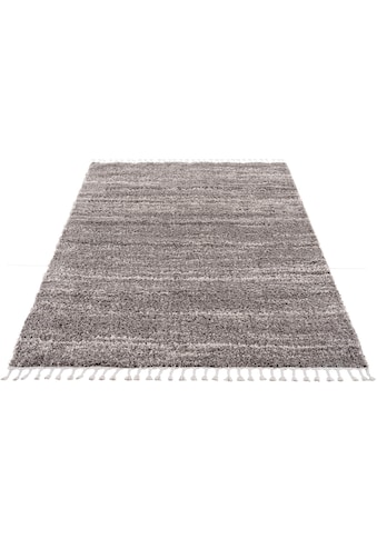 Carpet City Hochflor-Teppich »Pulpy 524«, rechteckig, 30 mm Höhe, mit Fransen, Wohnzimmer kaufen