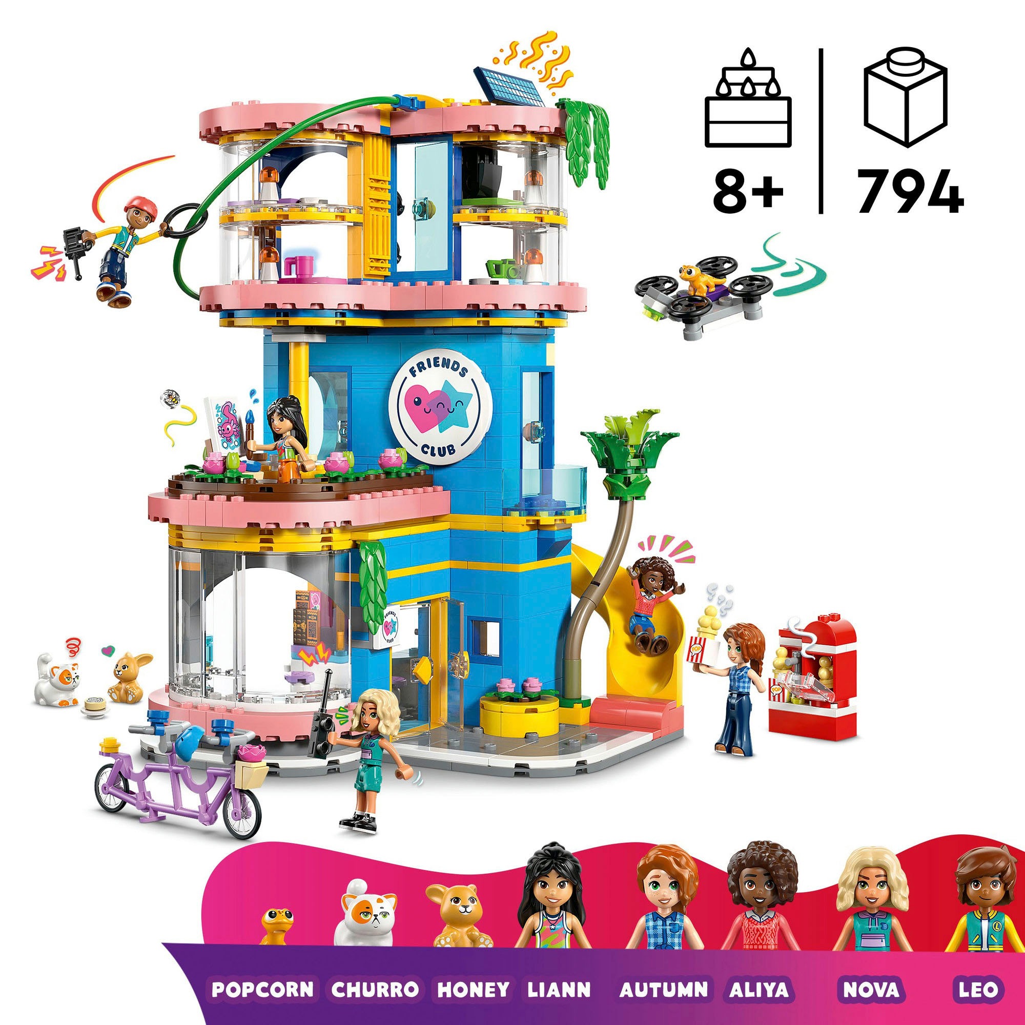 LEGO® Konstruktionsspielsteine »Heartlake City Clubhaus der Freunde (42689), LEGO Friends« Made in Europe