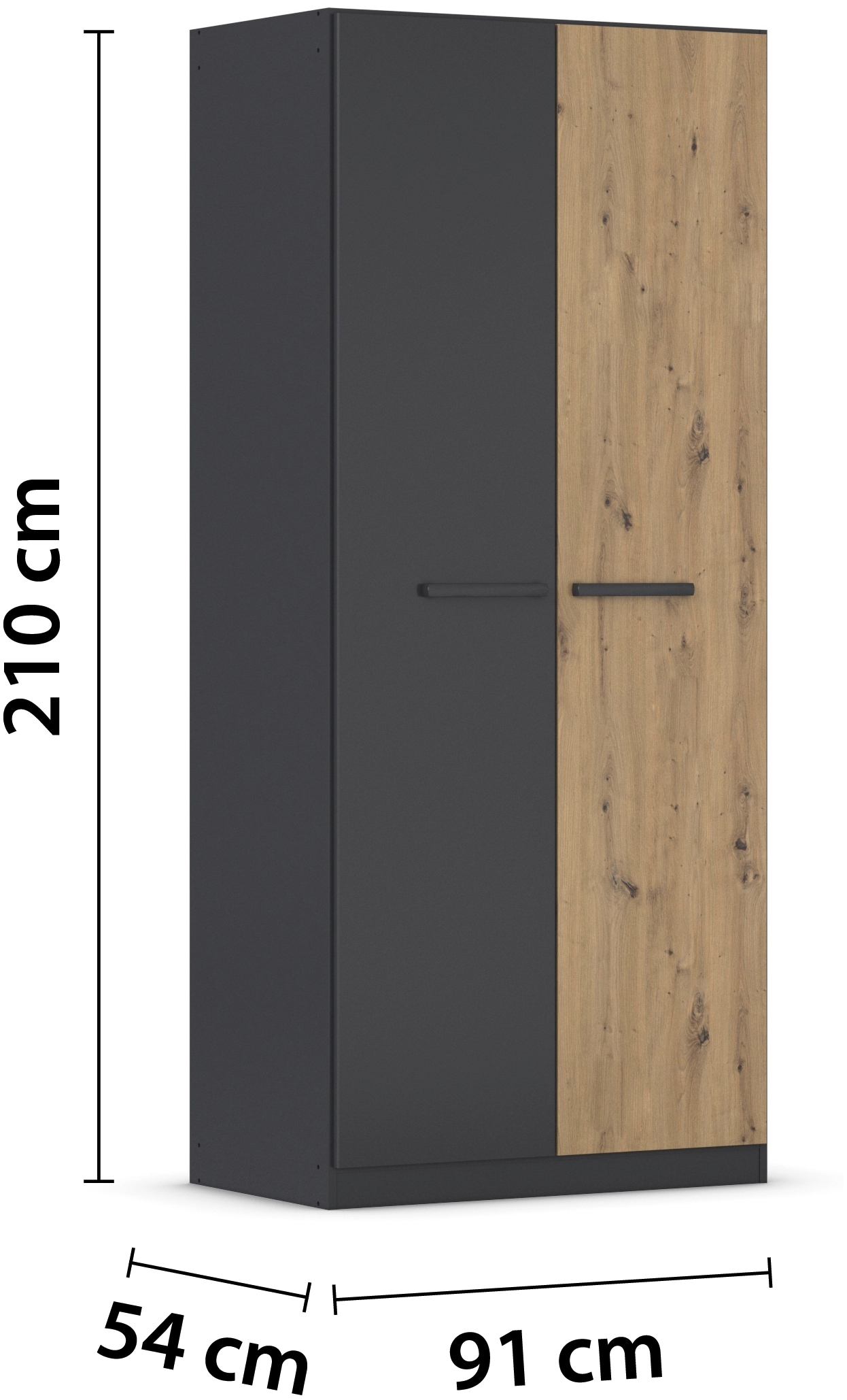 rauch Drehtürenschrank »Kleiderschrank Schrank Garderobe Garderobenschrank Stauraumwunder MODI« optional mit Spiegel MADE IN GERMANY