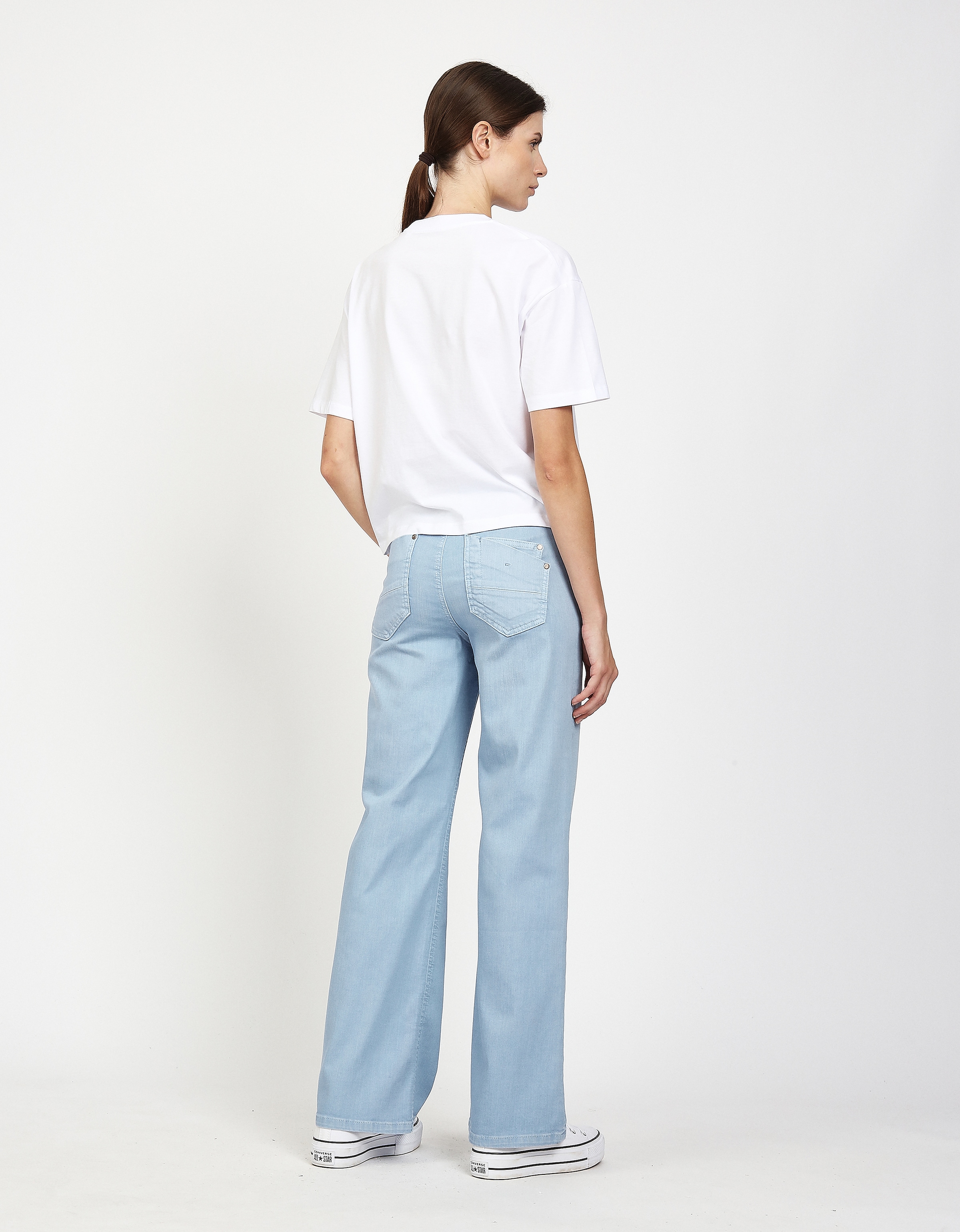 GANG Weite Jeans »94AMELIE WIDE« mit geradem Beinverlauf, weicher Denim